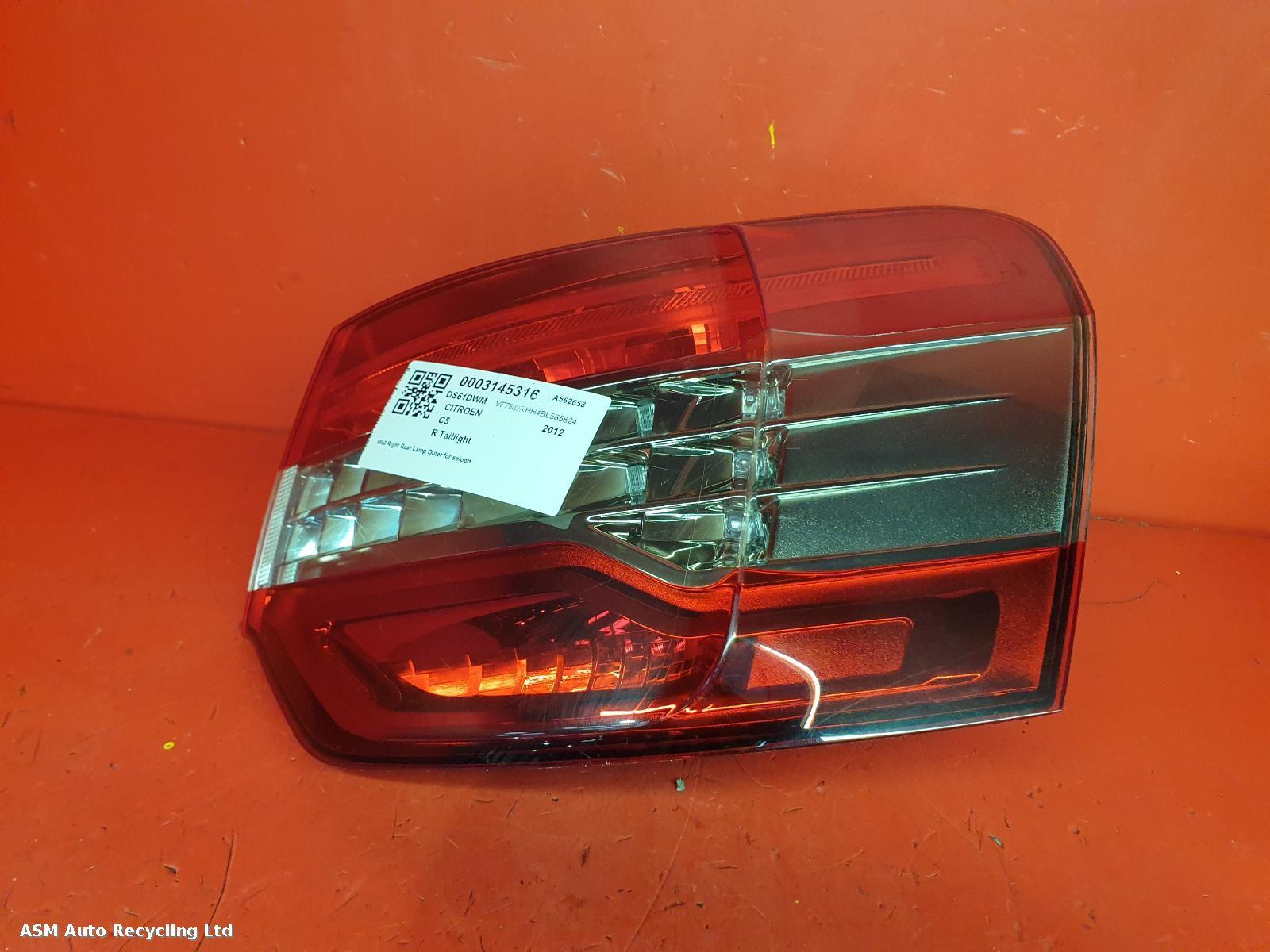View Auto part R Taillight Citroen C5 2012