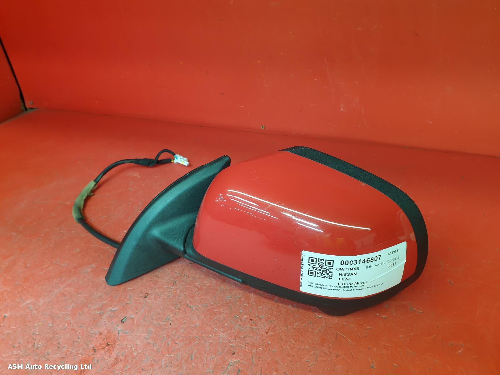 View Auto part L Door Mirror Nissan Leaf 2017