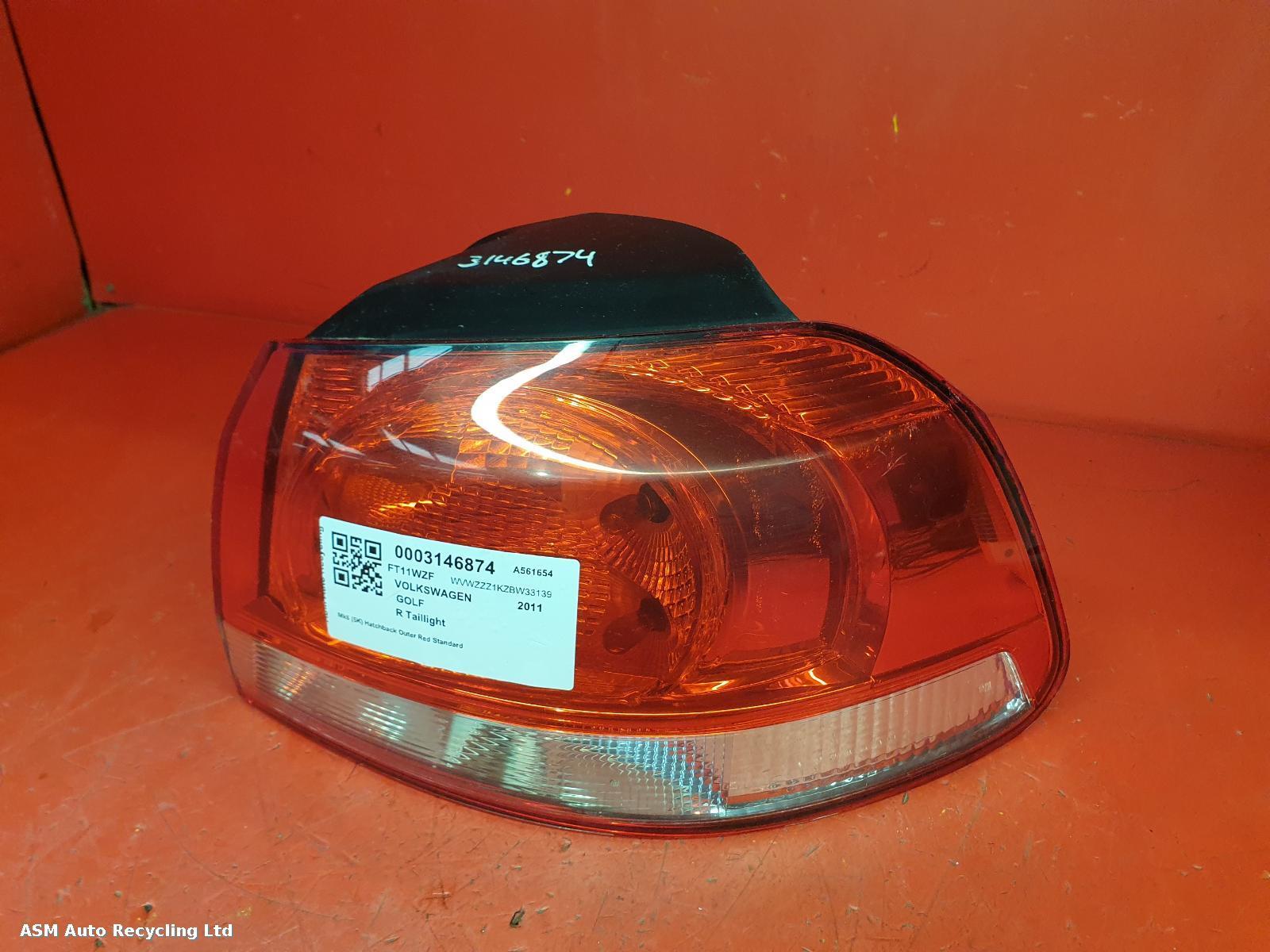 View Auto part R Taillight Volkswagen Golf 2011