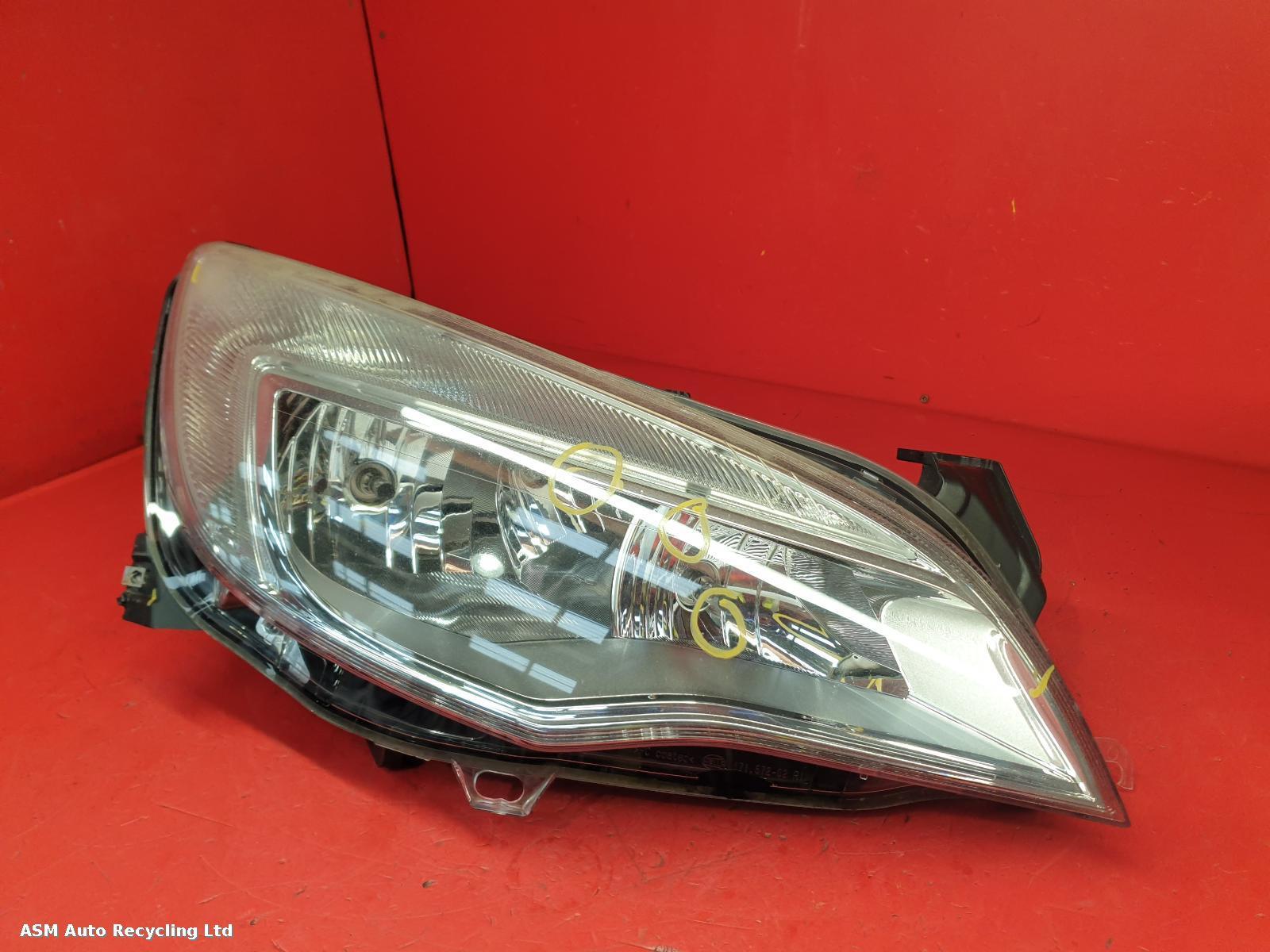 View Auto part R Headlamp Vauxhall Astra 2012