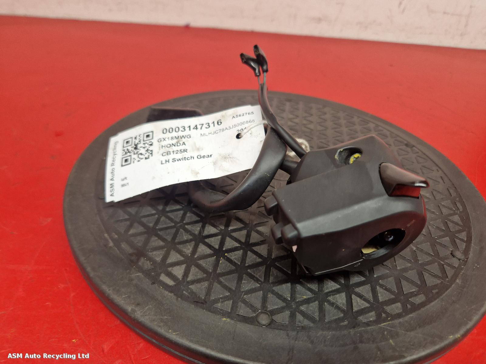 View Auto part LH Switch Gear Honda Cb125r 2018