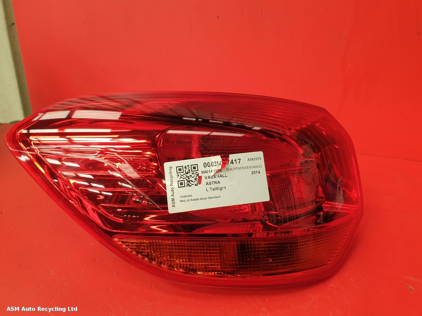 View Auto part L Taillight Vauxhall Astra 2014