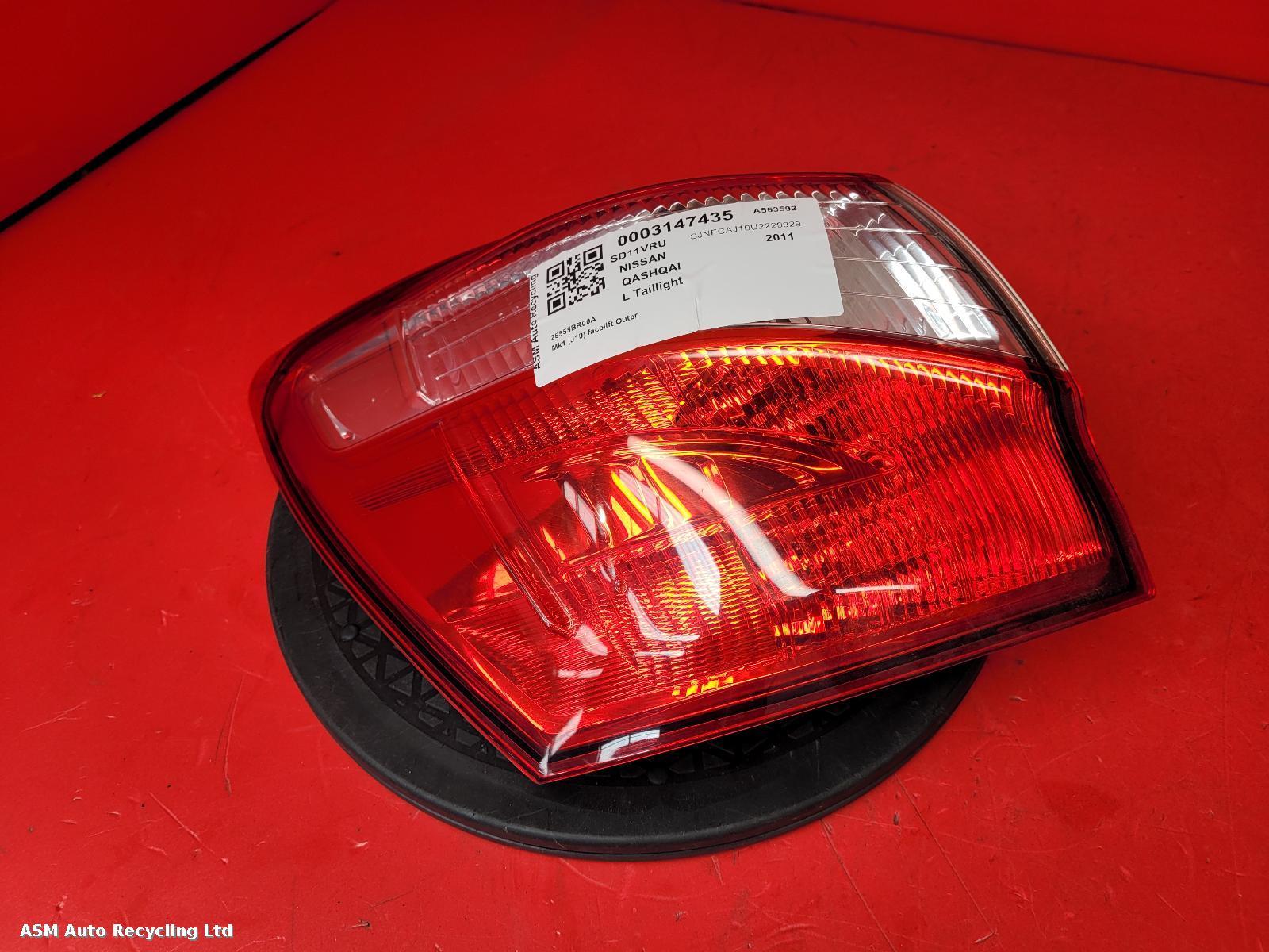 View Auto part L Taillight Nissan Qashqai 2011