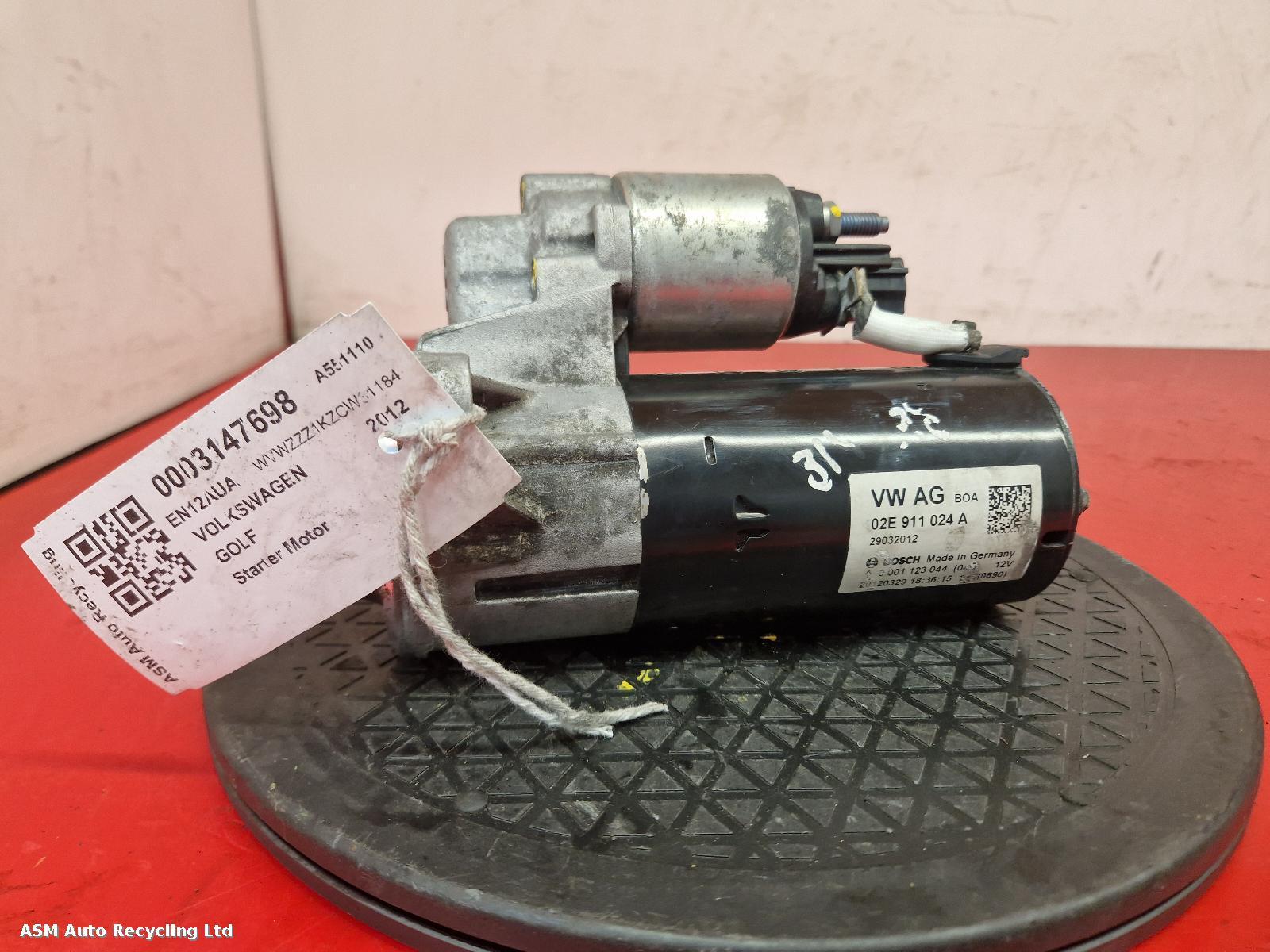 View Auto part Starter Motor Volkswagen Golf 2012