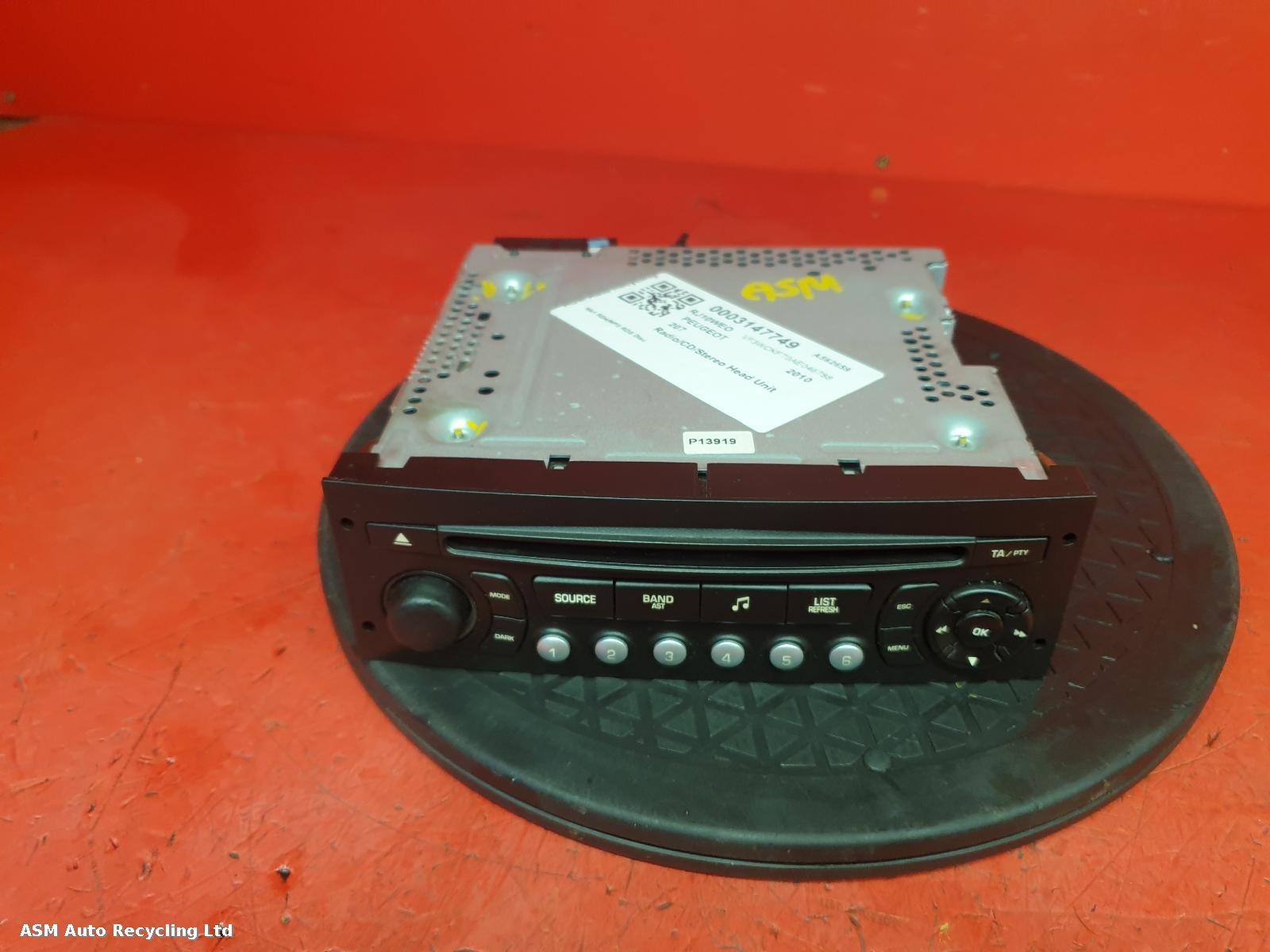 View Auto part A/V Equipment Peugeot 207 2010