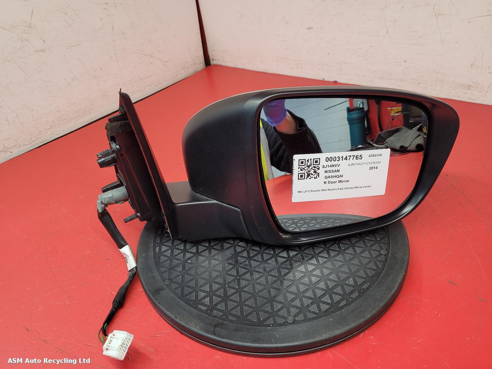 View Auto part R Door Mirror Nissan Qashqai 2014