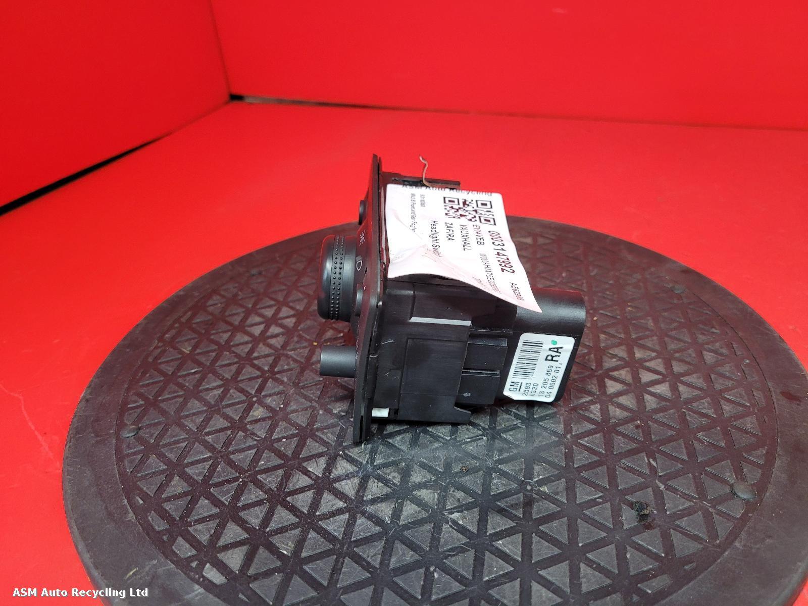 View Auto part Headlight Switch Vauxhall Zafira 2014