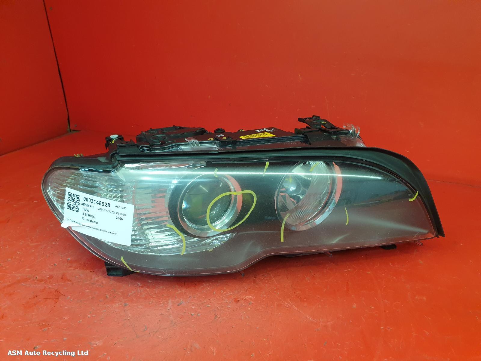 View Auto part R Headlamp Bmw 3 Series 2006