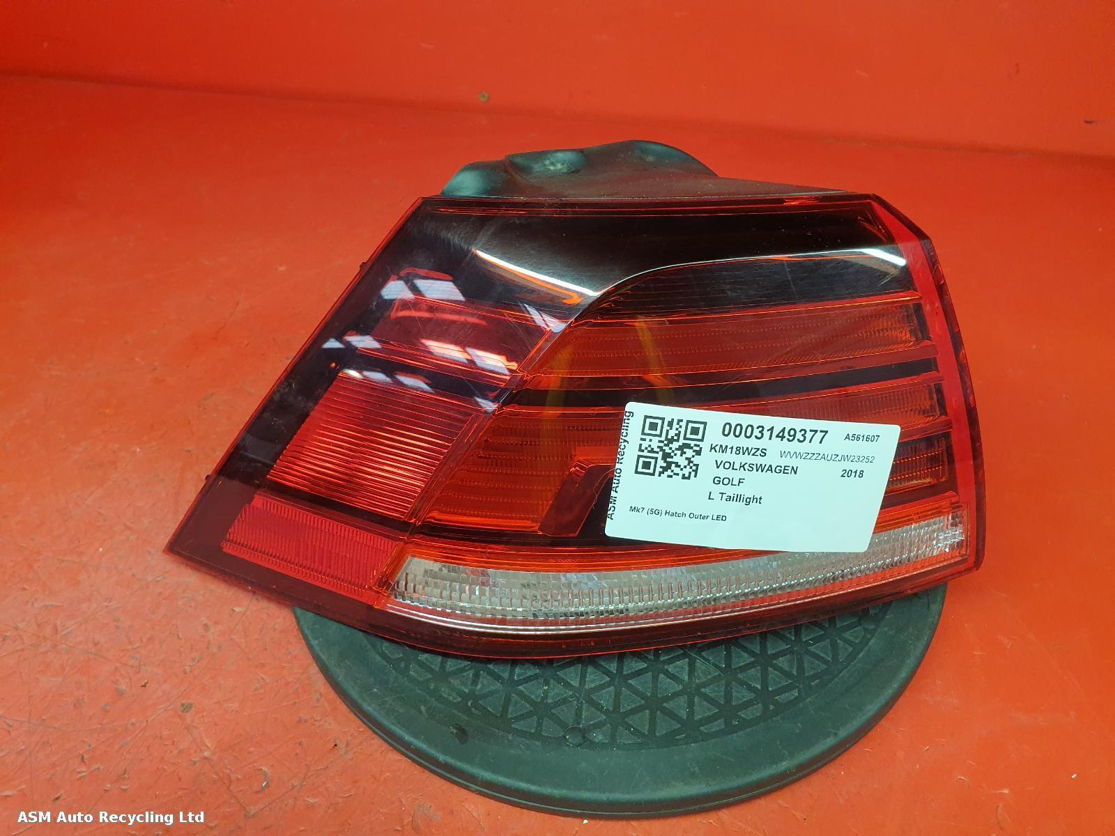 View Auto part L Taillight Volkswagen Golf 2018