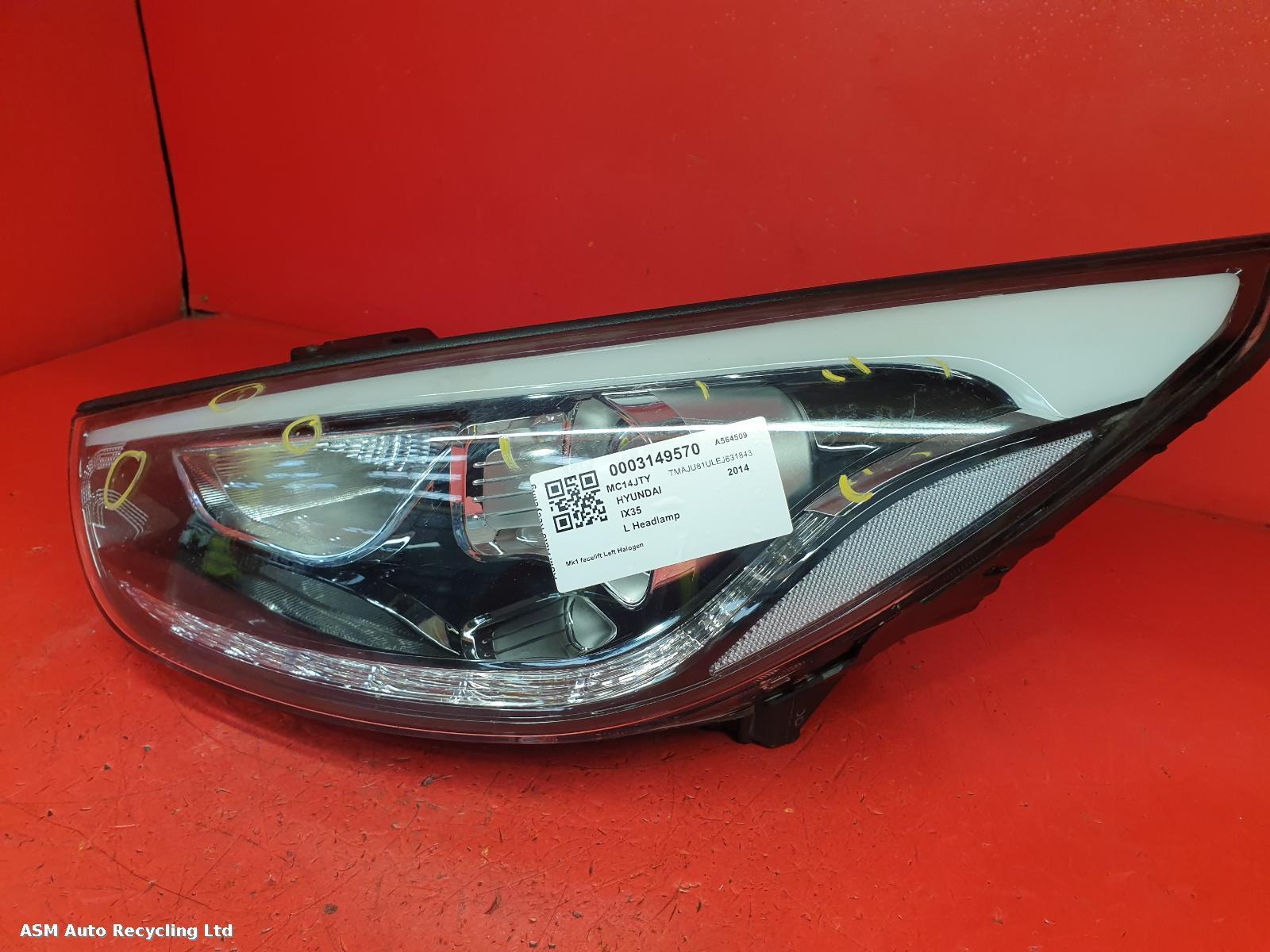 View Auto part L Headlamp Hyundai Ix35 2014