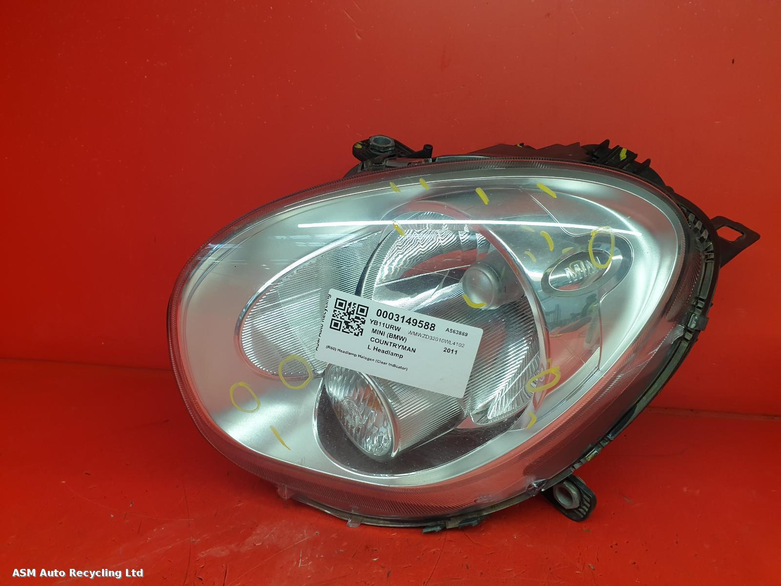 View Auto part L Headlamp Mini (bmw) Countryman 2011