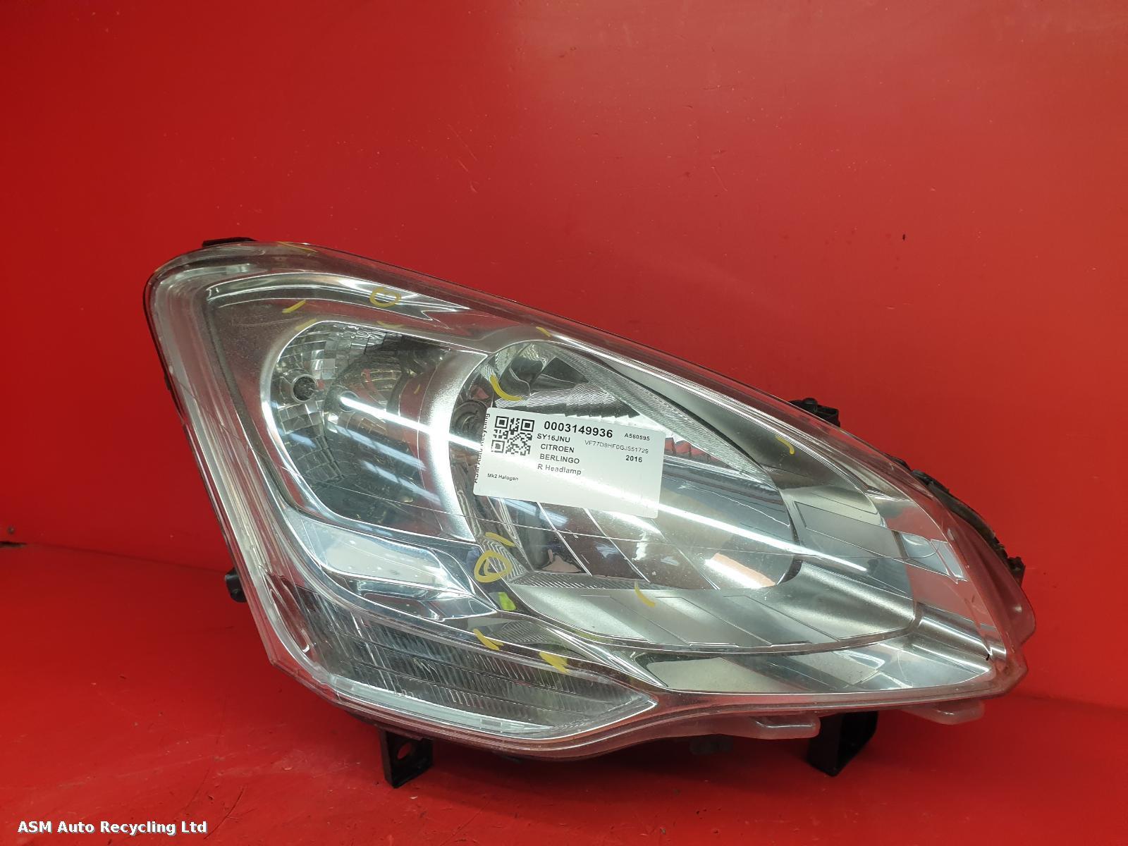 View Auto part R Headlamp Citroen Berlingo 2016