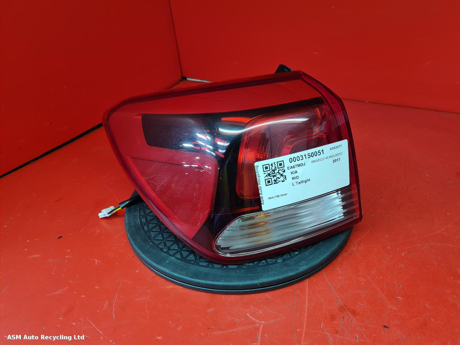 View Auto part L Taillight Kia Rio 2017