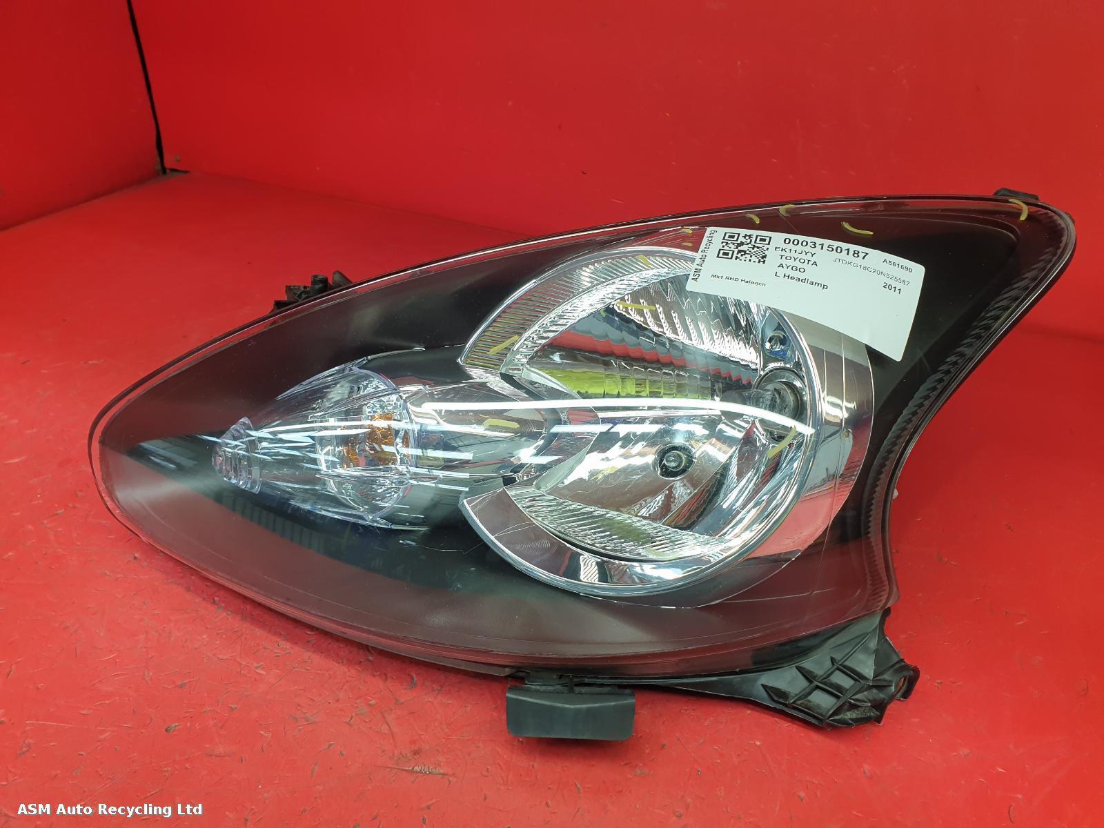 View Auto part L Headlamp Toyota Aygo 2011