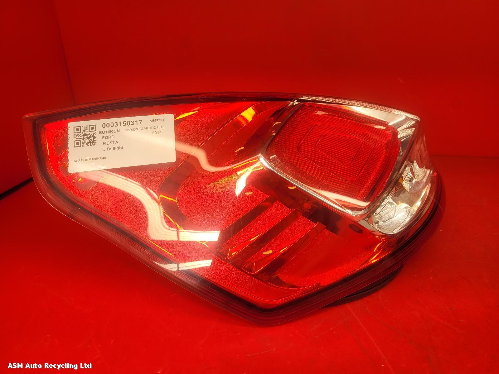View Auto part L Taillight Ford Fiesta 2014