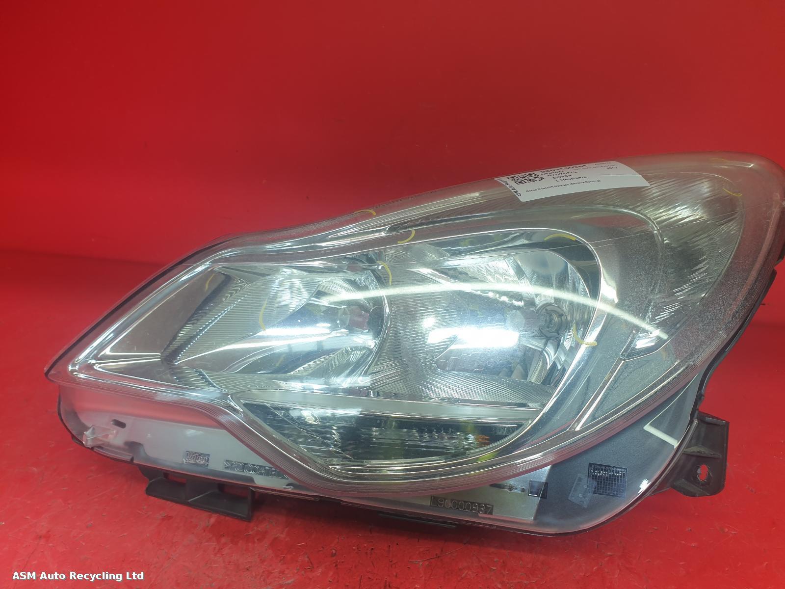 View Auto part L Headlamp Vauxhall Corsa 2012