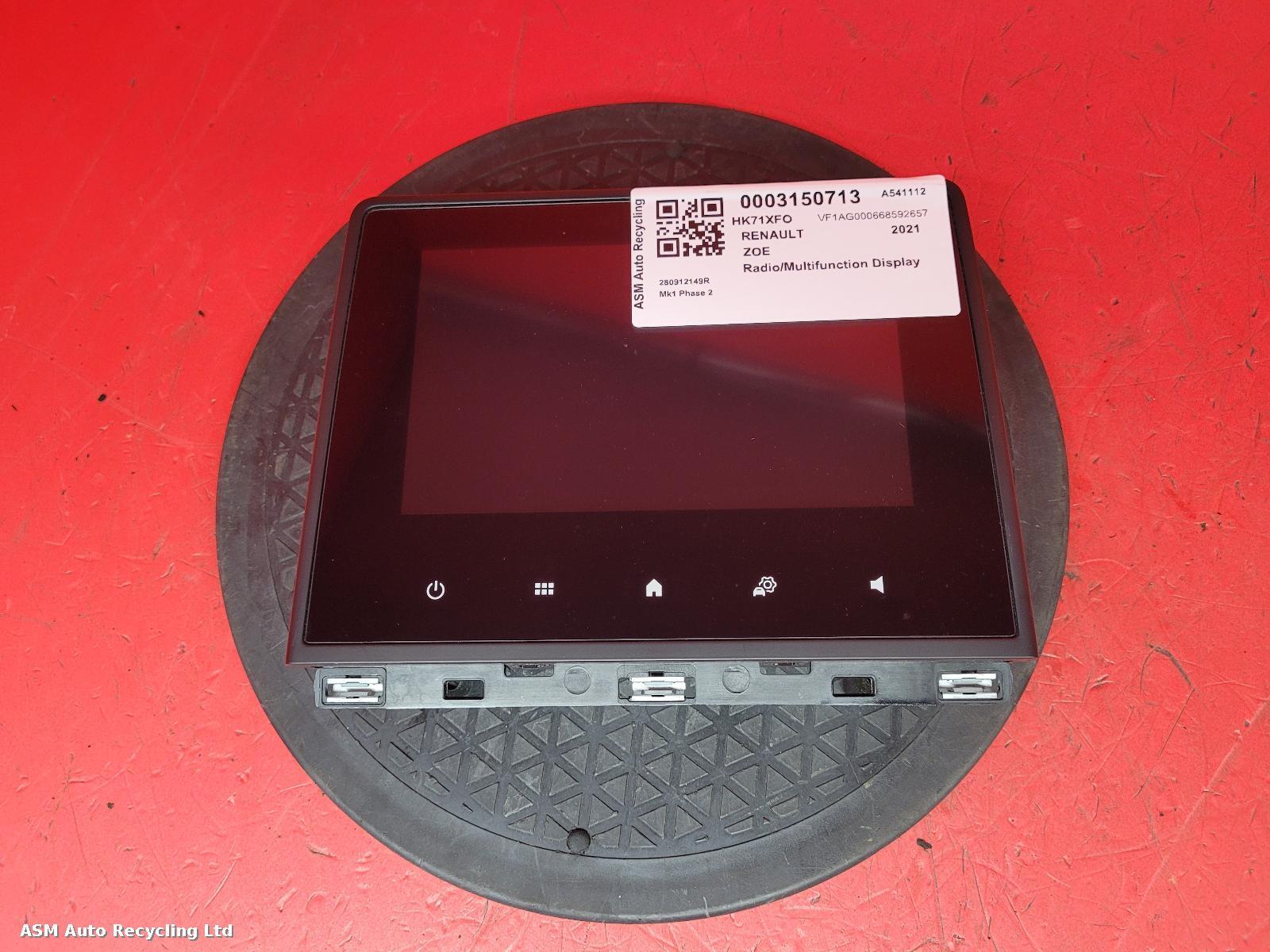 View Auto part Radio Display Renault Zoe 2021
