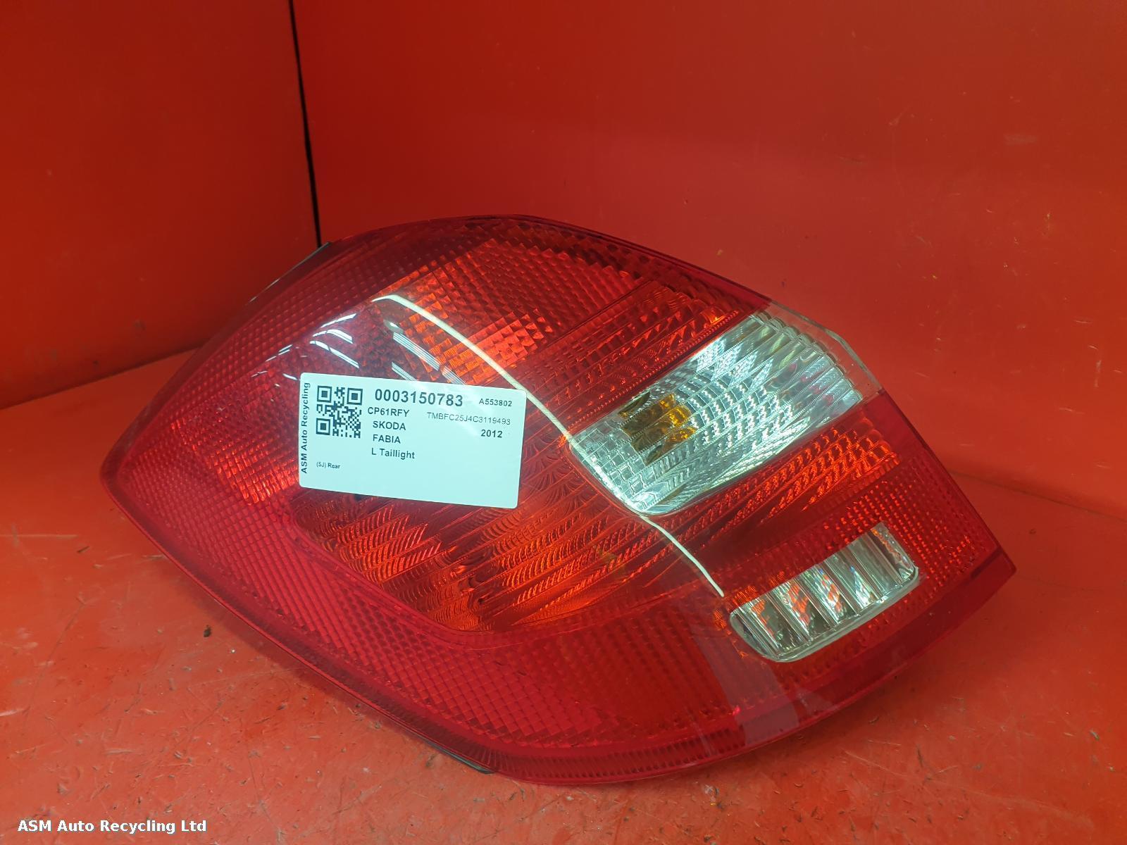 View Auto part L Taillight Skoda Fabia 2012