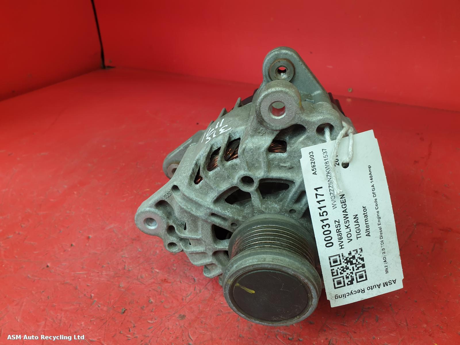 View Auto part Alternator Volkswagen Tiguan 2018