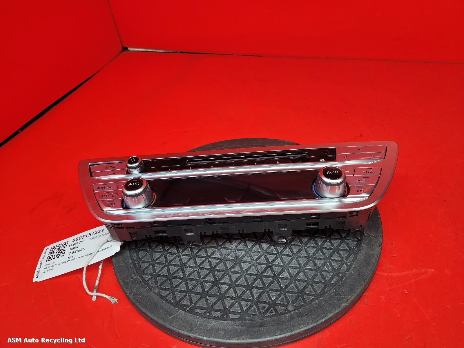 View Auto part Heater/AC Controller Bmw 7 Series 2016