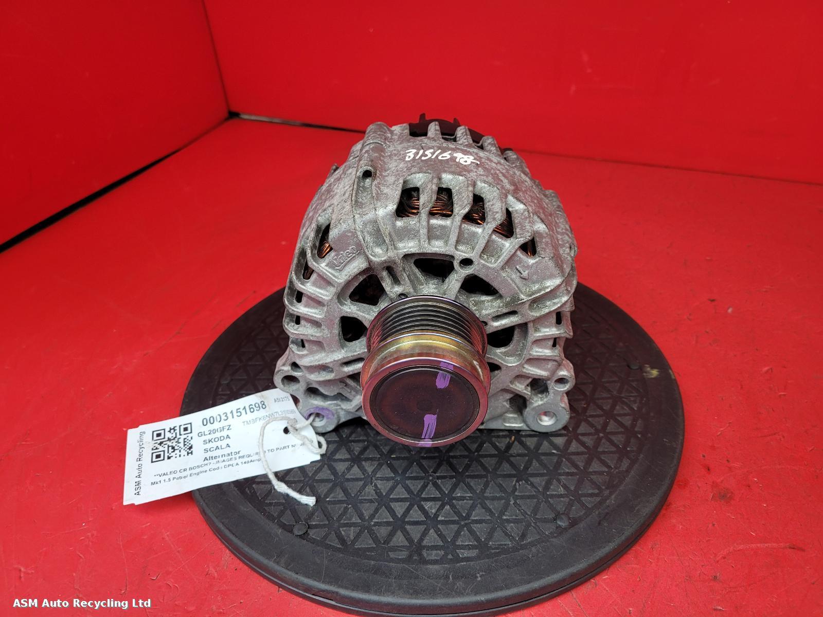 View Auto part Alternator Skoda Scala 2020