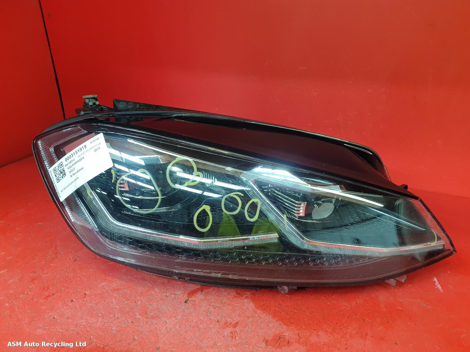 View Auto part R Headlamp Volkswagen Golf 2019