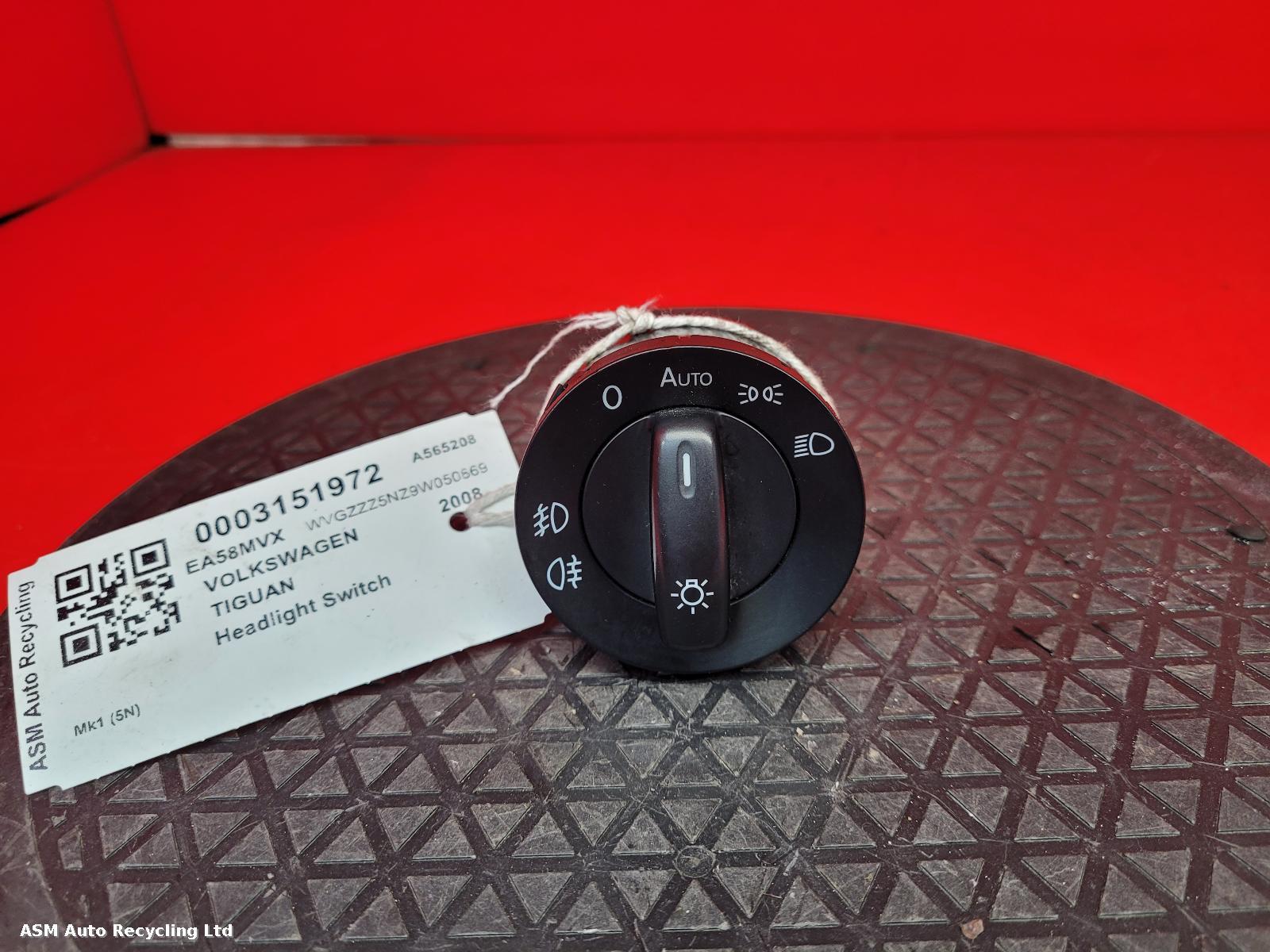 View Auto part Headlight Switch Volkswagen Tiguan 2008