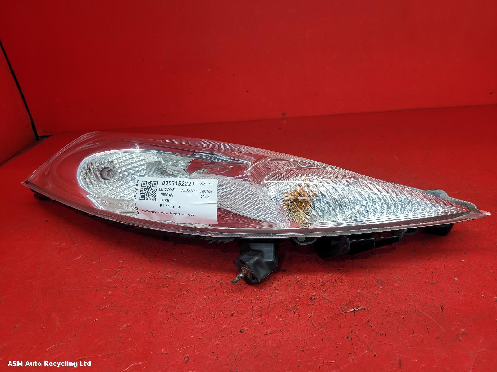 View Auto part R Headlamp Nissan Juke 2012