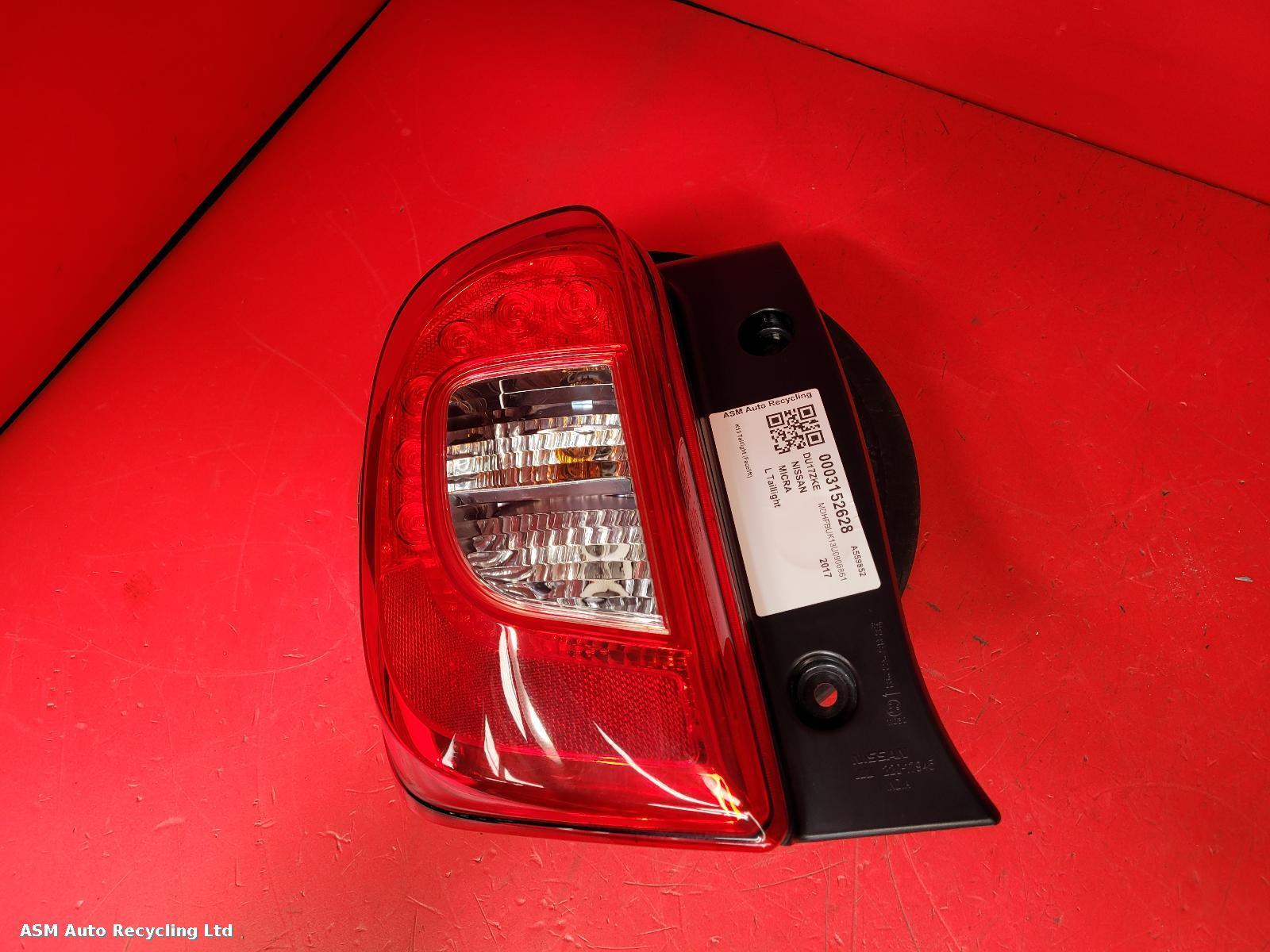 View Auto part L Taillight Nissan Micra 2017