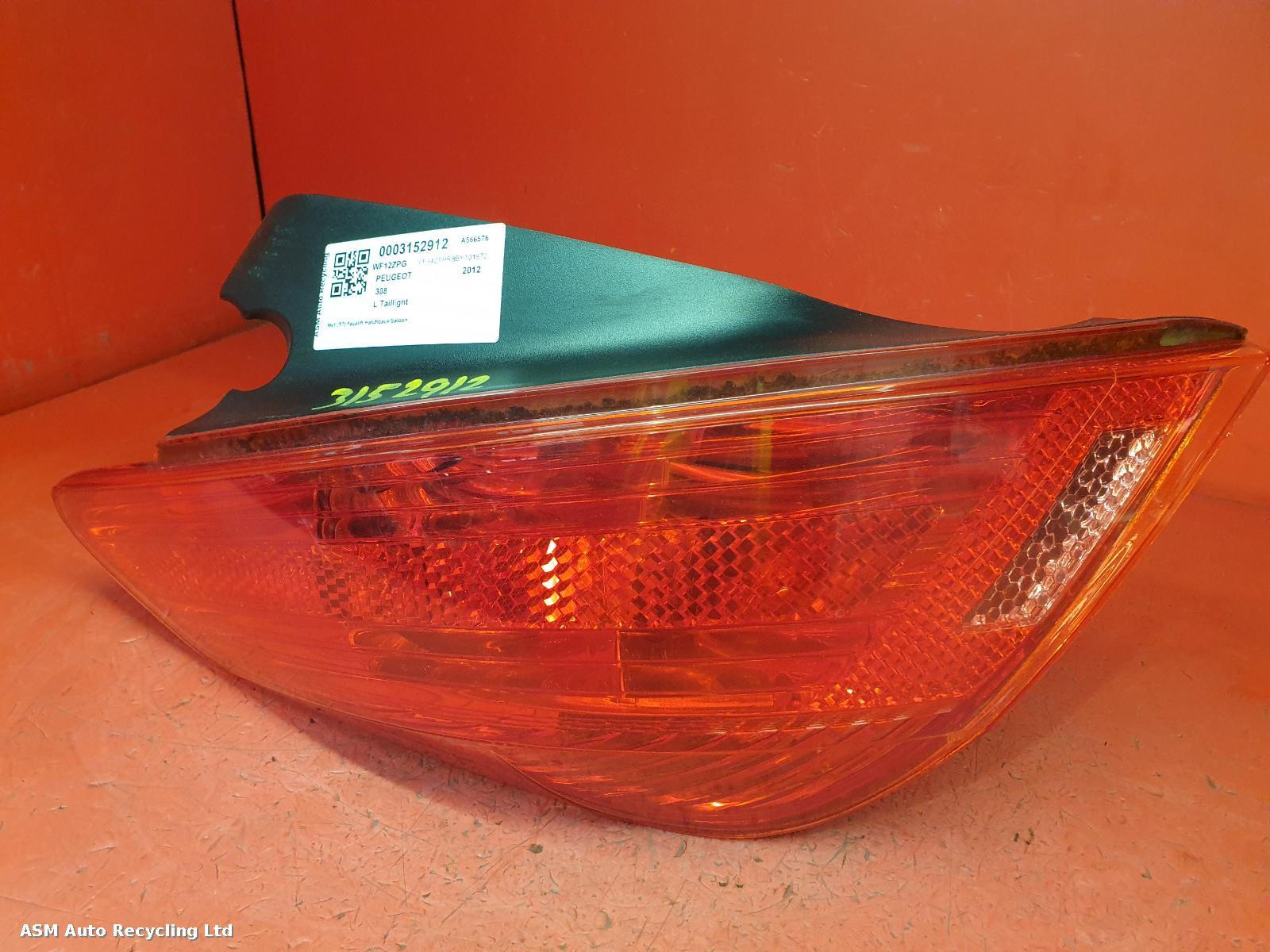 View Auto part L Taillight Peugeot 308 2012