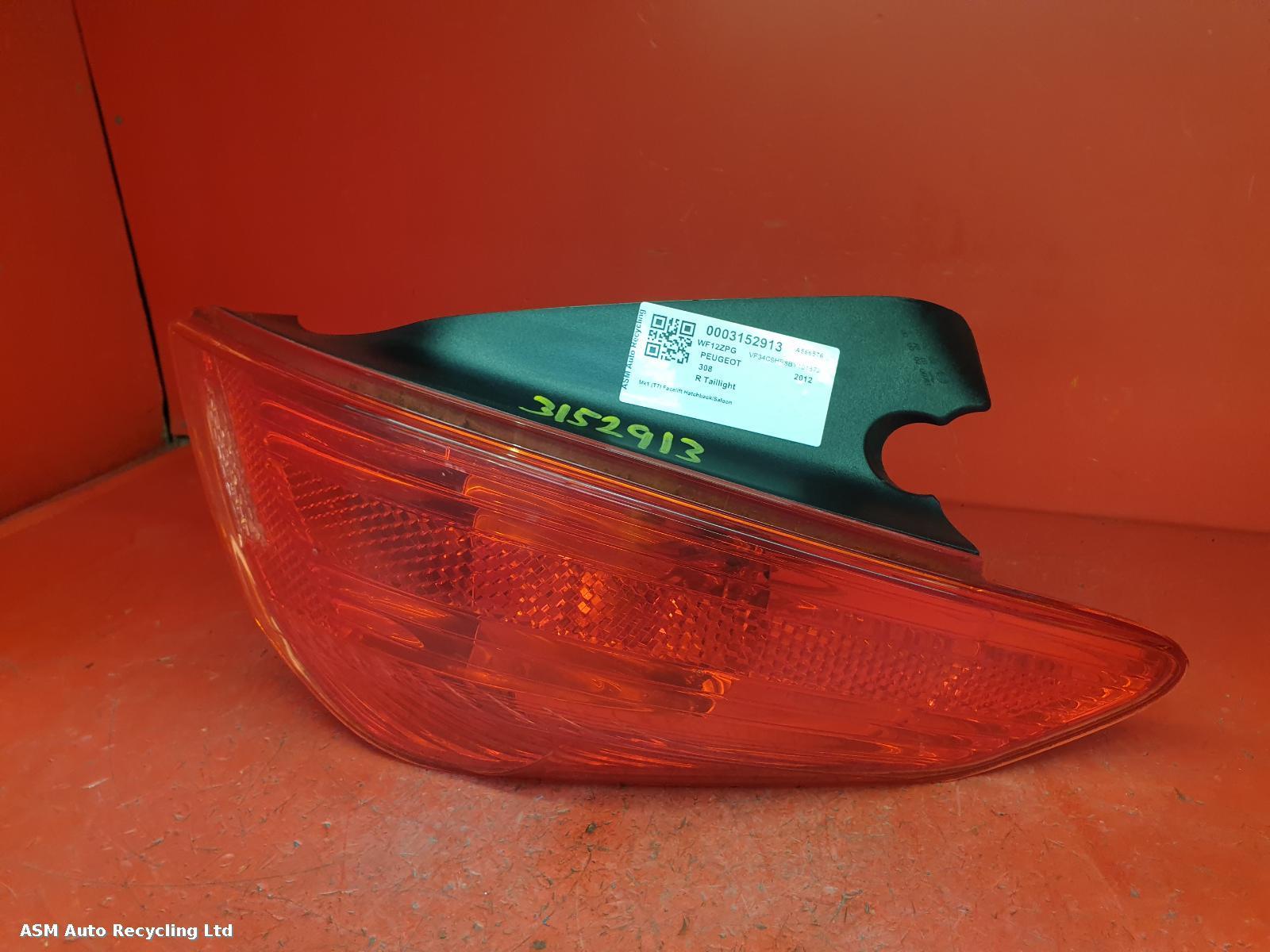 View Auto part R Taillight Peugeot 308 2012