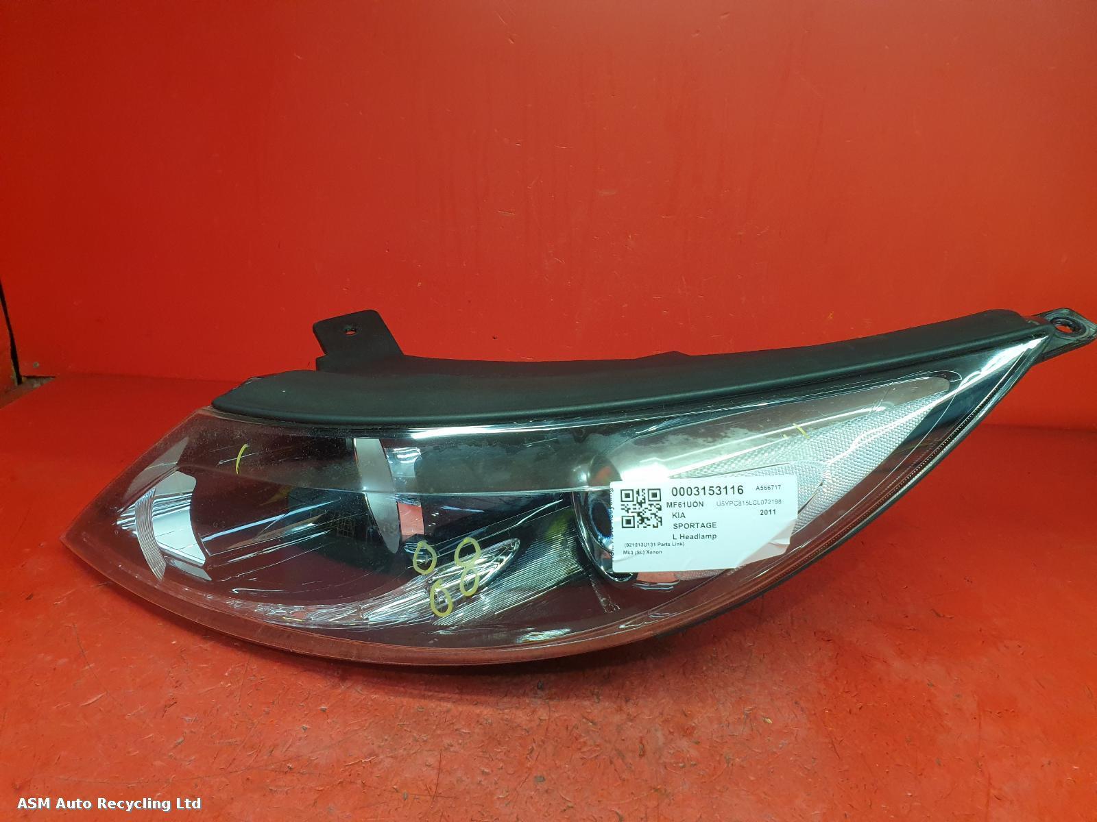 View Auto part L Headlamp Kia Sportage 2011