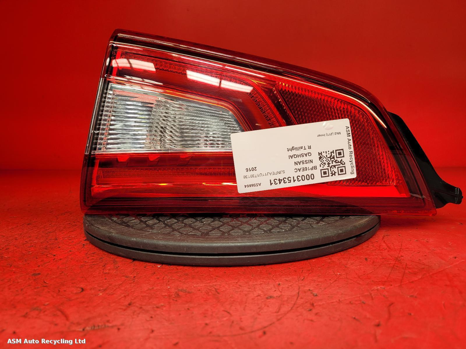 View Auto part R Taillight Nissan Qashqai 2016