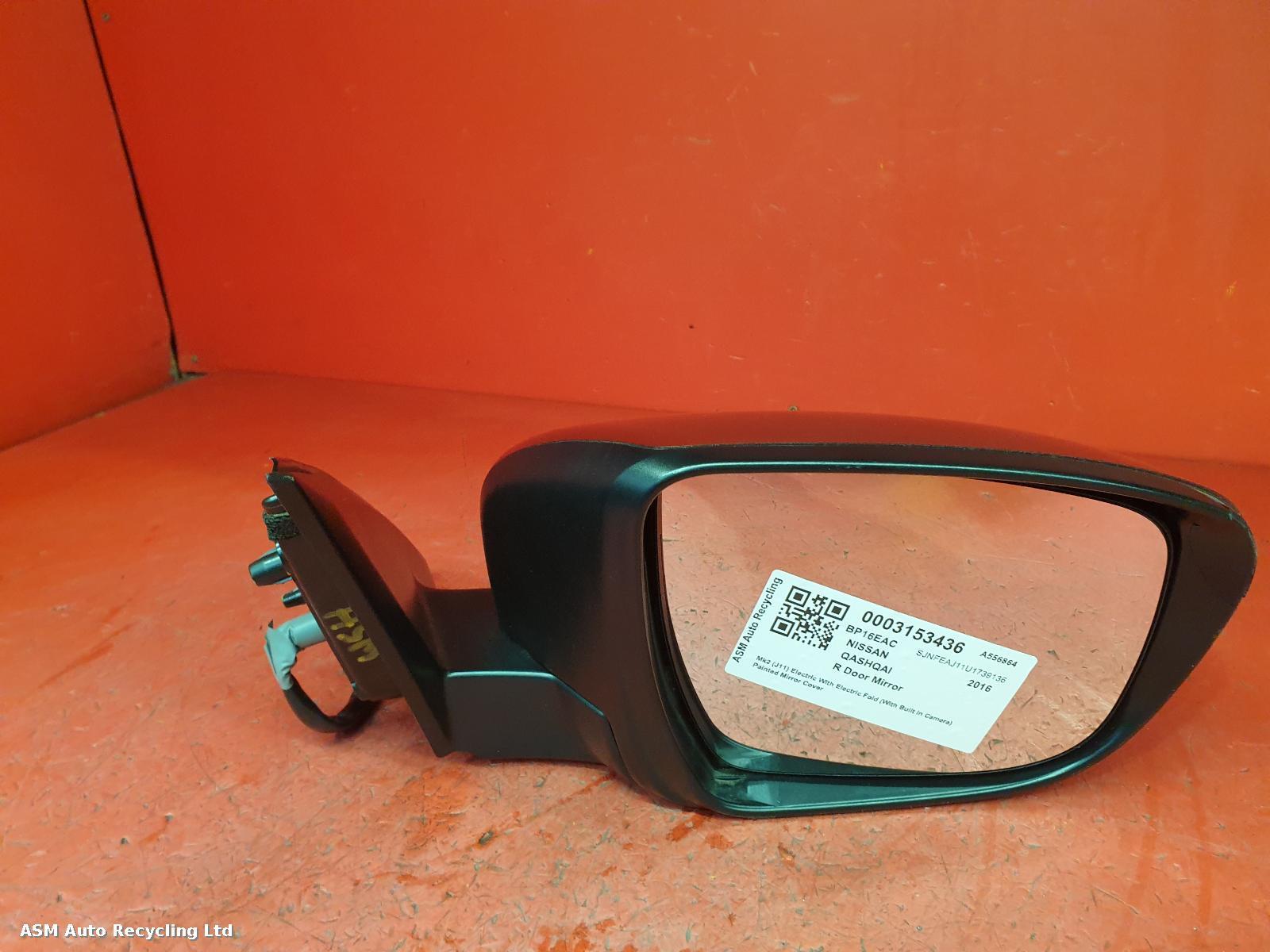 View Auto part R Door Mirror Nissan Qashqai 2016