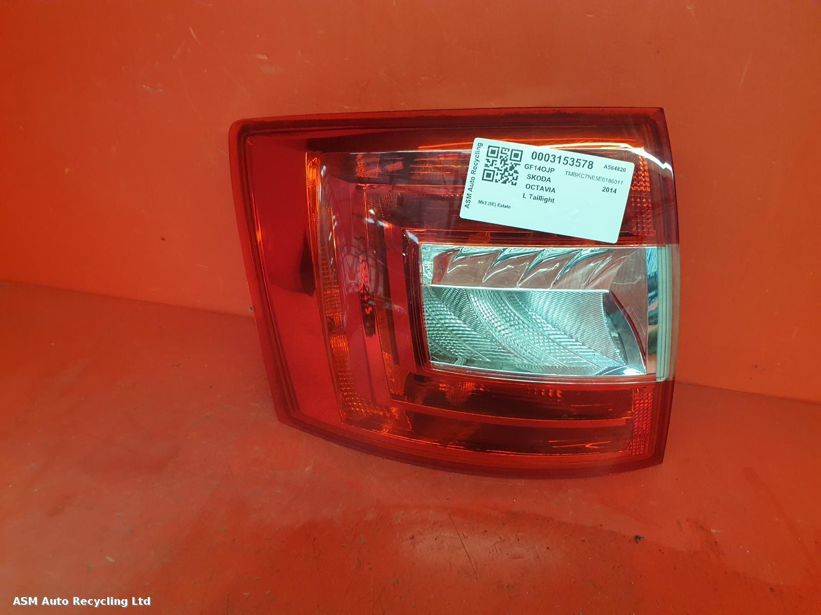 View Auto part L Taillight Skoda Octavia 2014