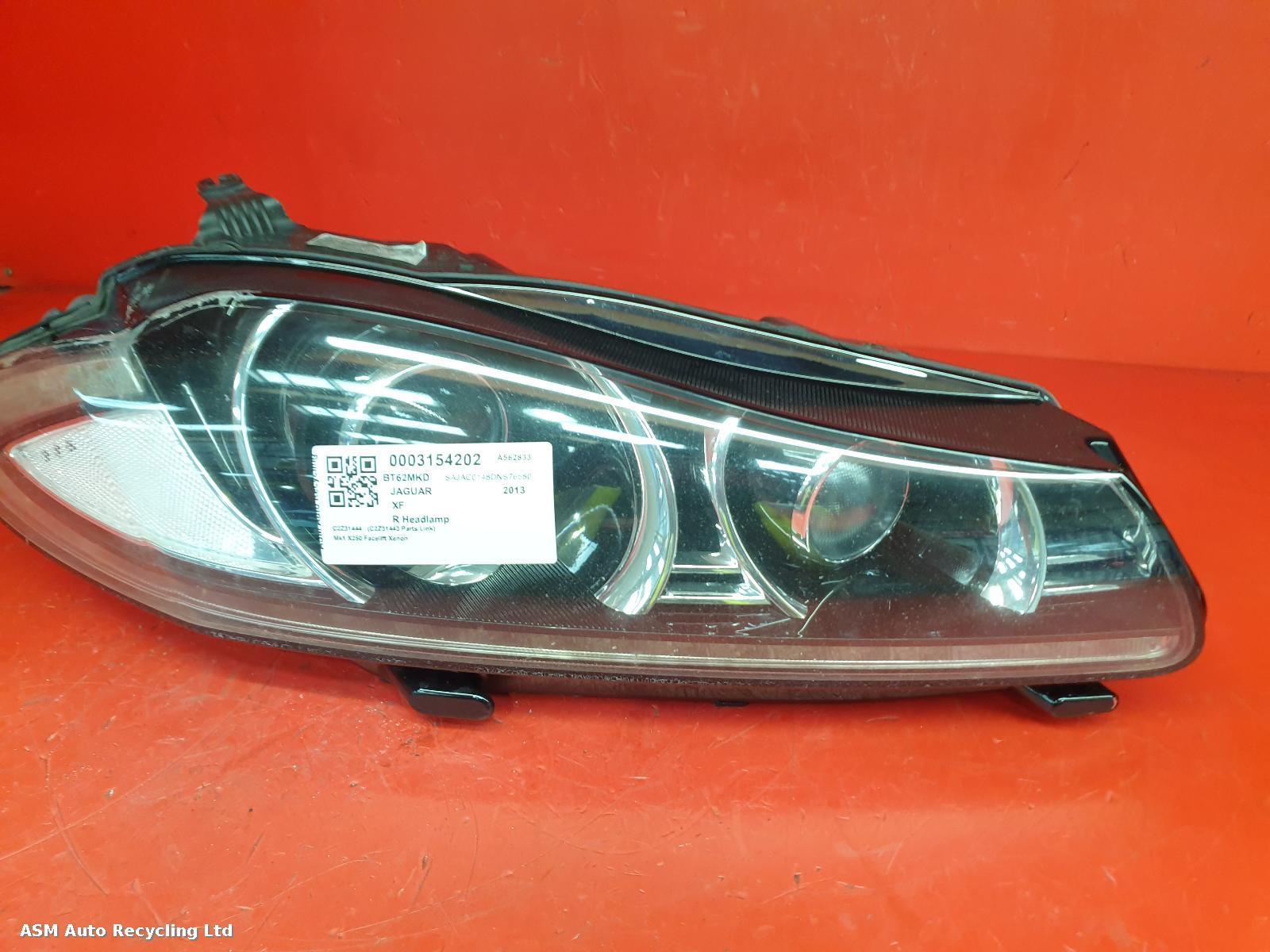 View Auto part R Headlamp Jaguar Xf 2013