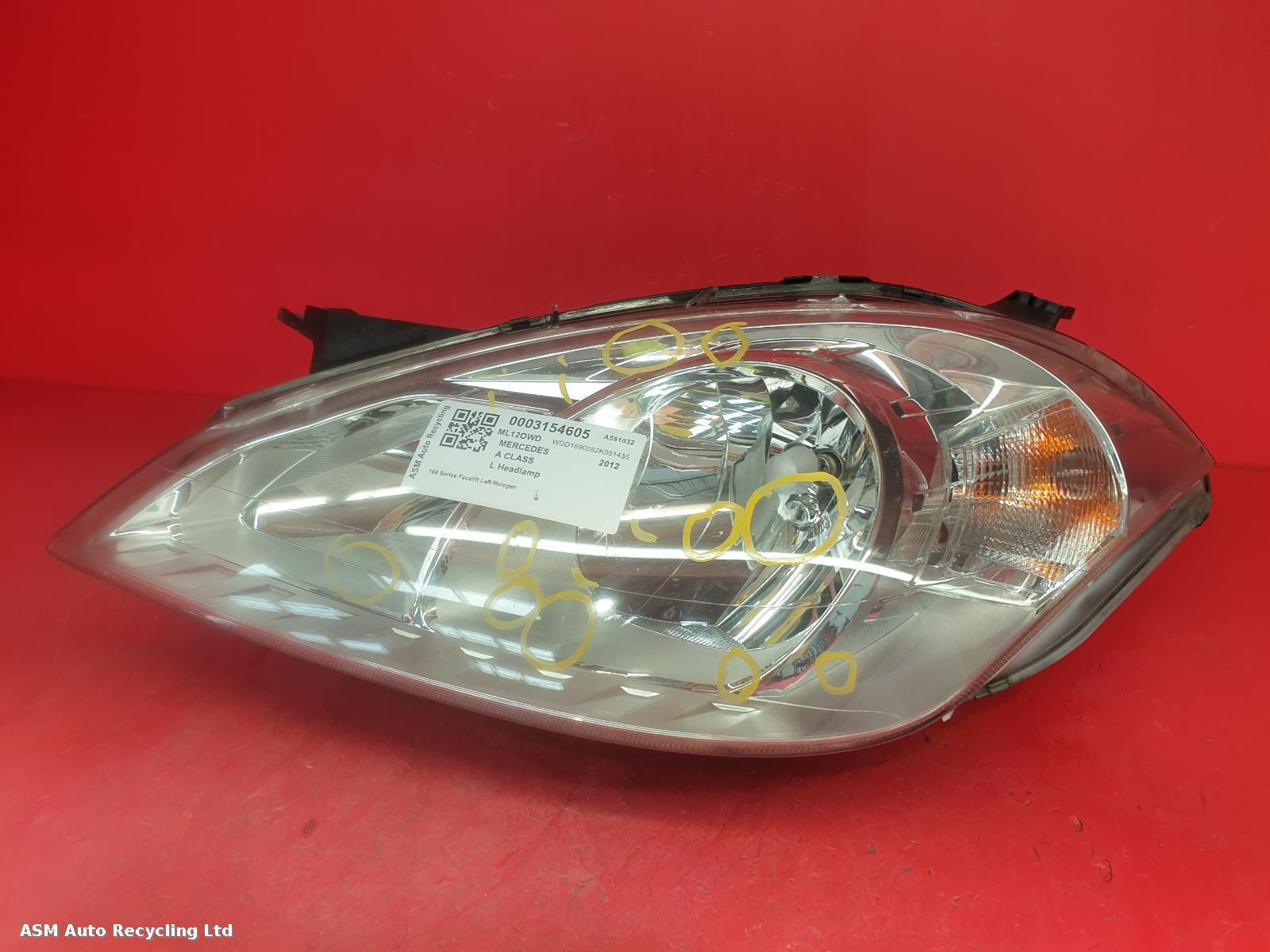 View Auto part L Headlamp Mercedes A Class 2012