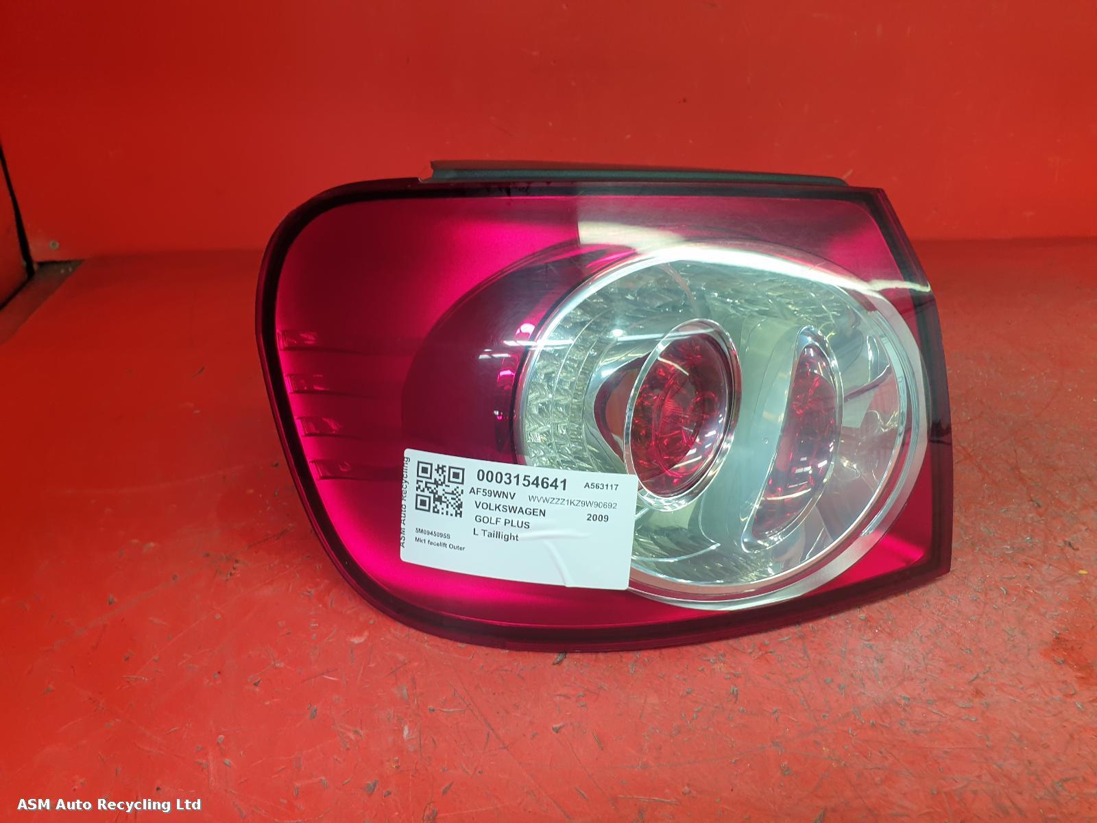 View Auto part L Taillight Volkswagen Golf Plus 2009