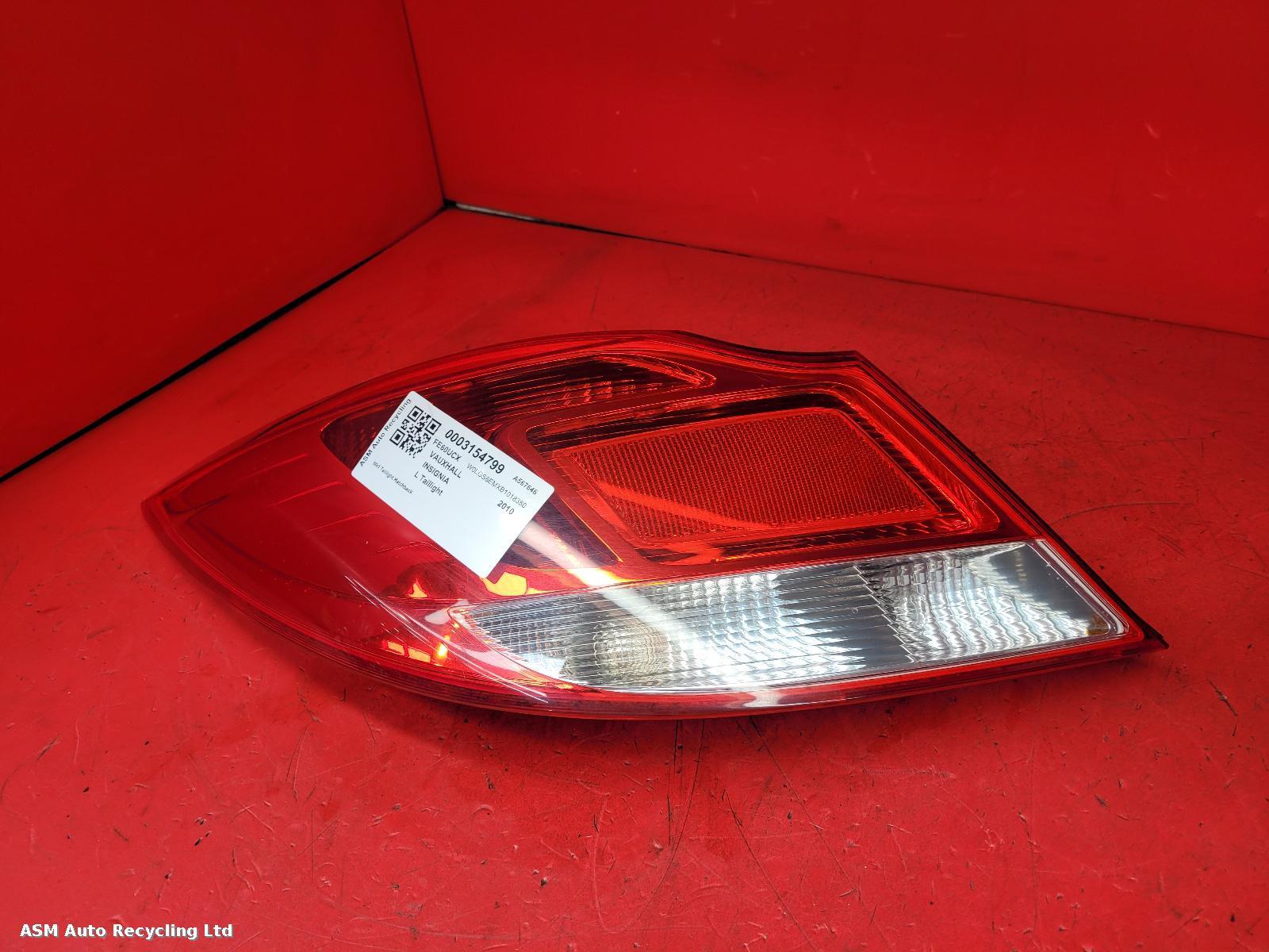 View Auto part L Taillight Vauxhall Insignia 2010