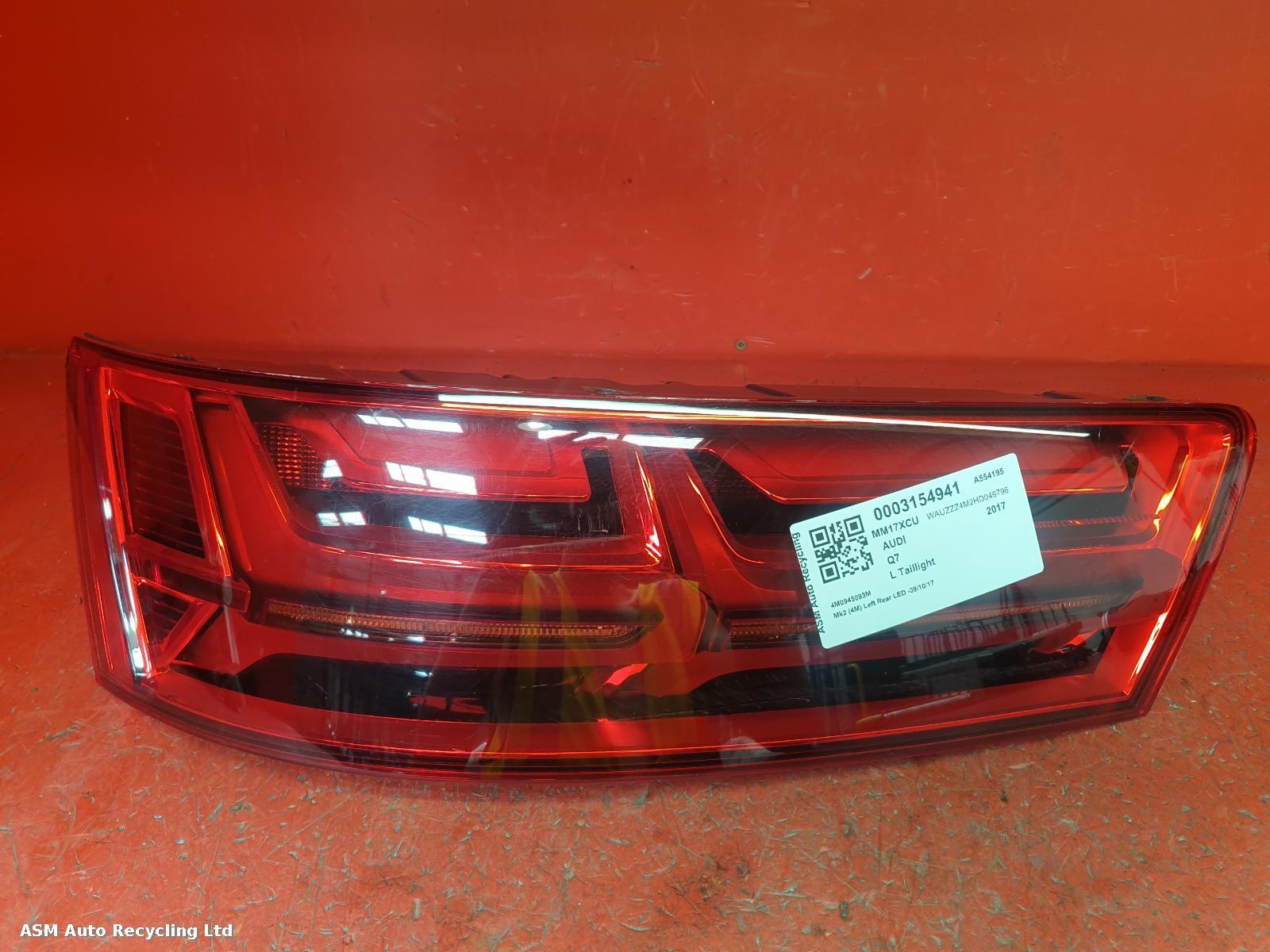 View Auto part L Taillight Audi Q7 2017