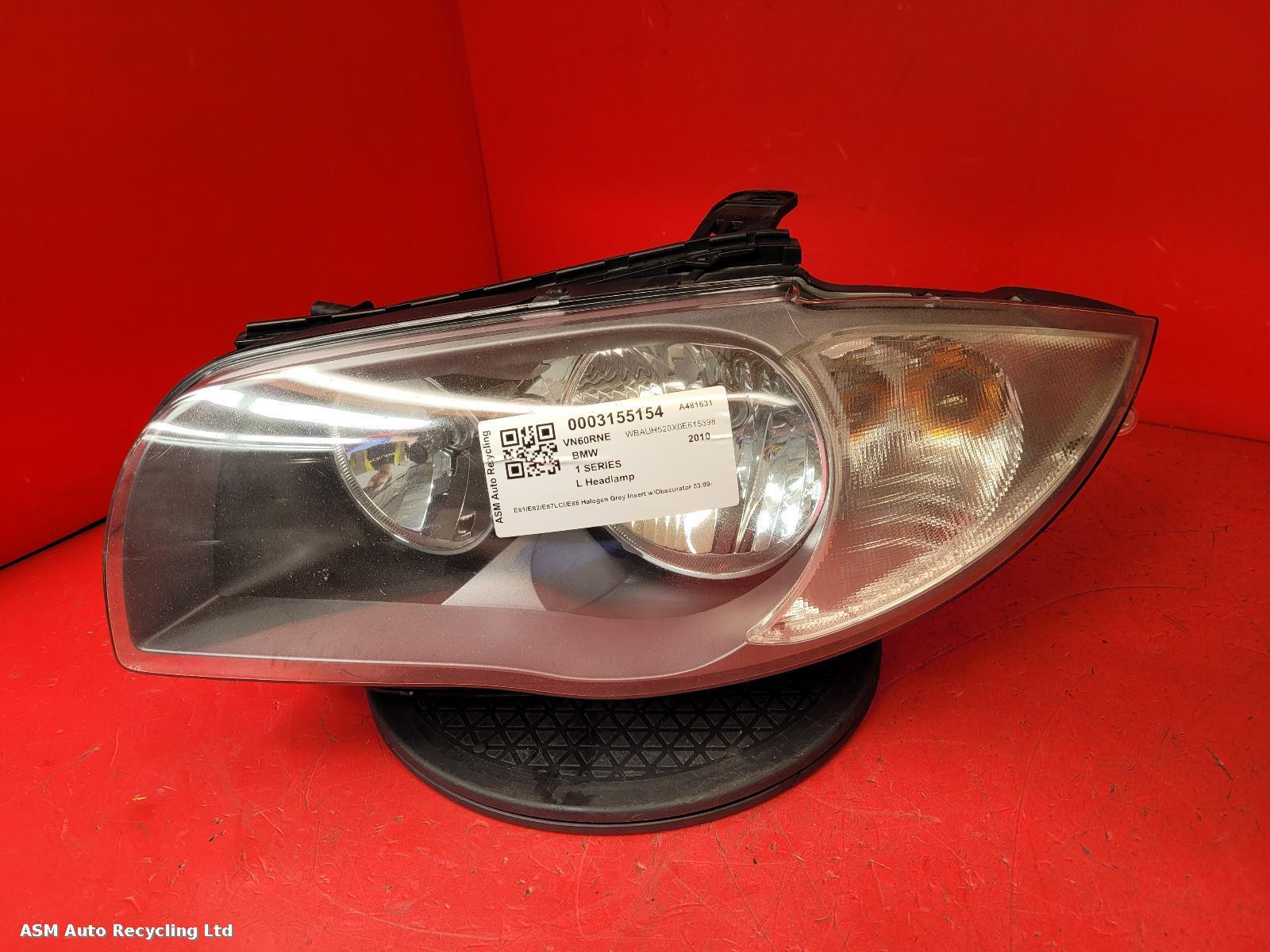 View Auto part L Headlamp Bmw 1 Series 2010