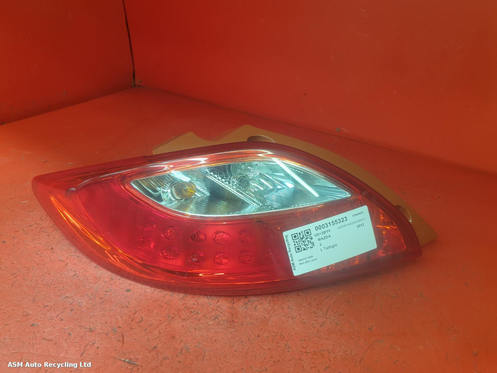View Auto part L Taillight Mazda 2  2012