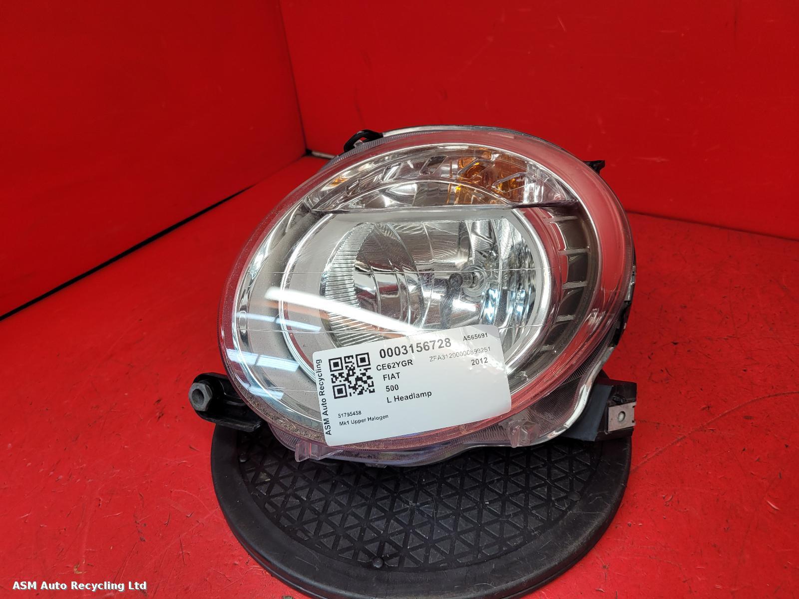 View Auto part L Headlamp Fiat 500 2012