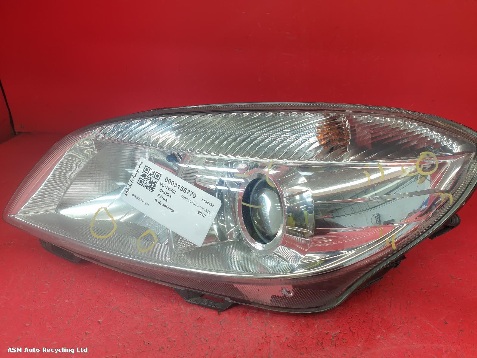 View Auto part L Headlamp Skoda Fabia 2012