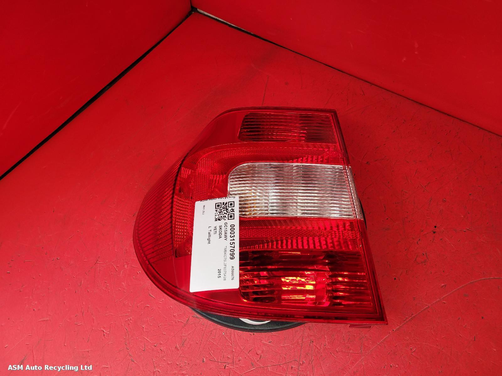 View Auto part L Taillight Skoda Yeti 2015