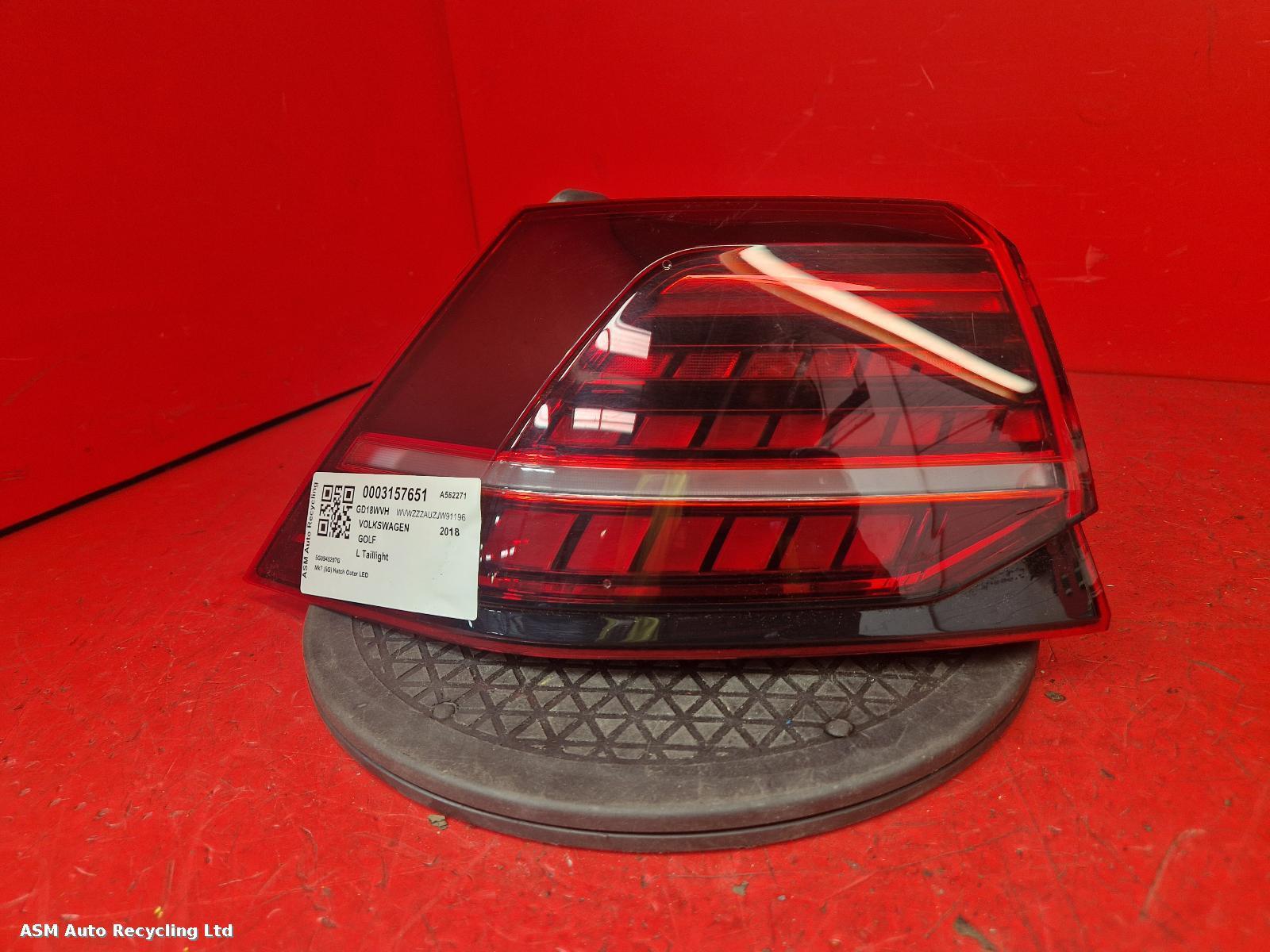 View Auto part L Taillight Volkswagen Golf 2018
