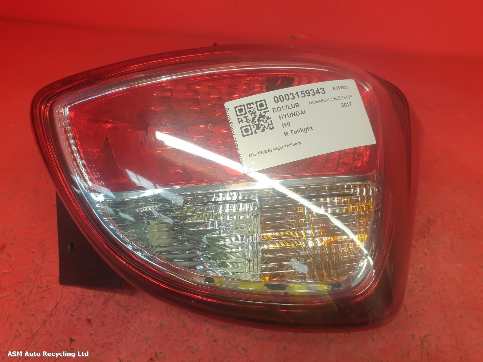 View Auto part R Taillight Hyundai I10 2017