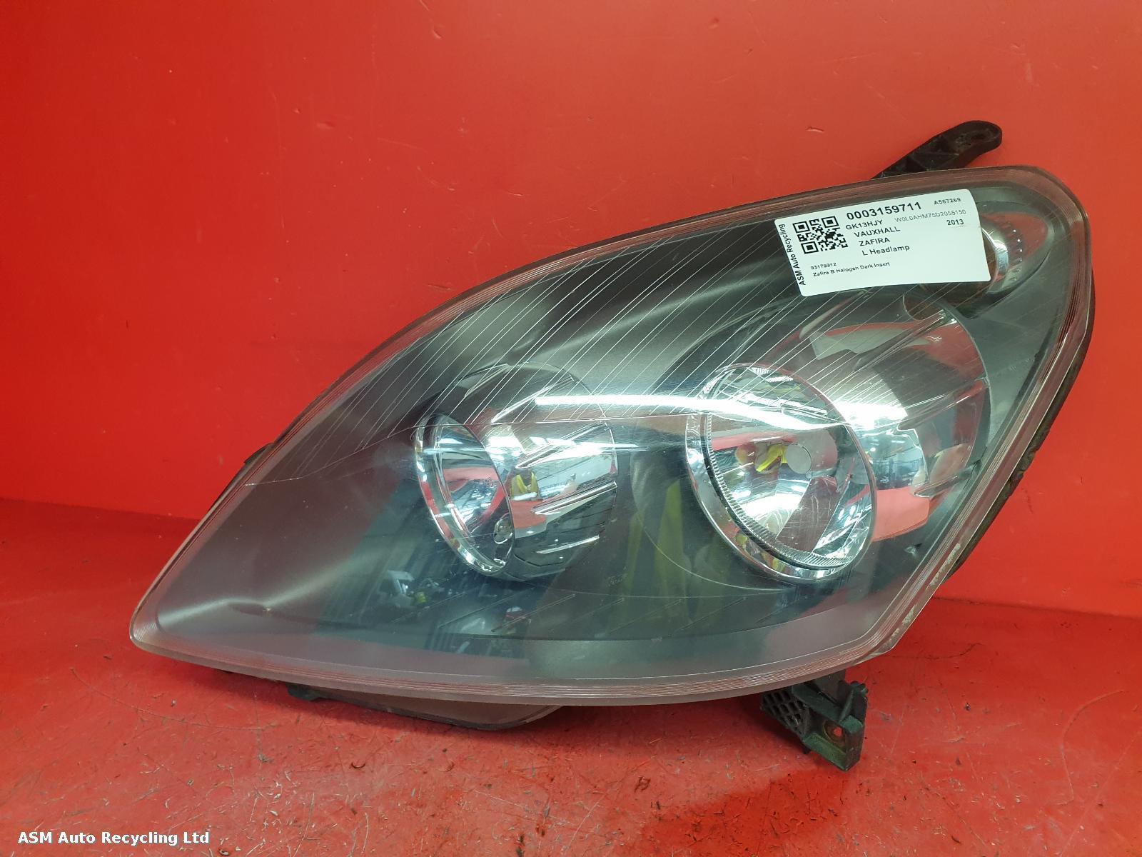 View Auto part L Headlamp Vauxhall Zafira 2013