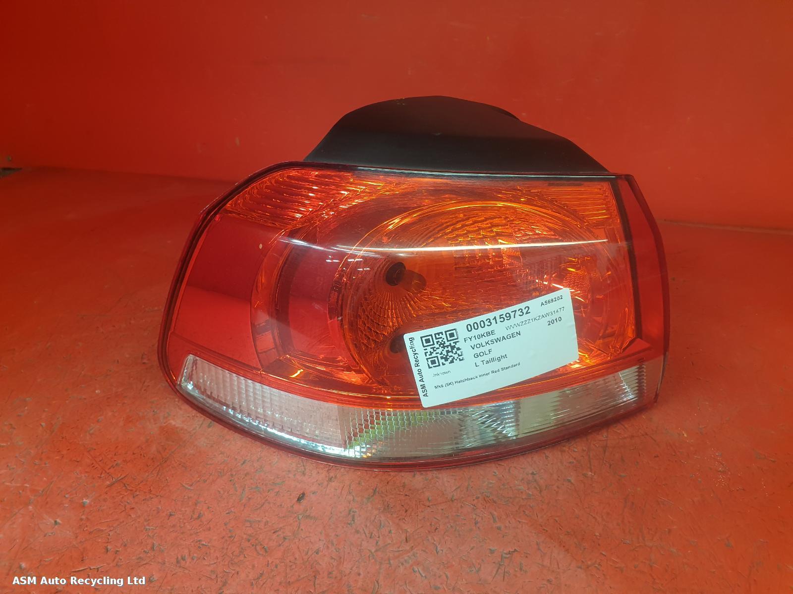 View Auto part L Taillight Volkswagen Golf 2010
