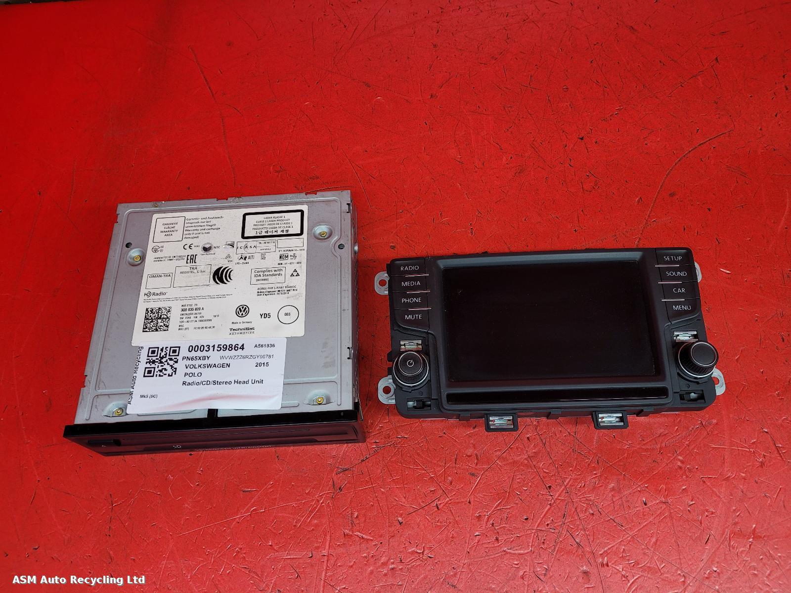 View Auto part A/V Equipment Volkswagen Polo 2015